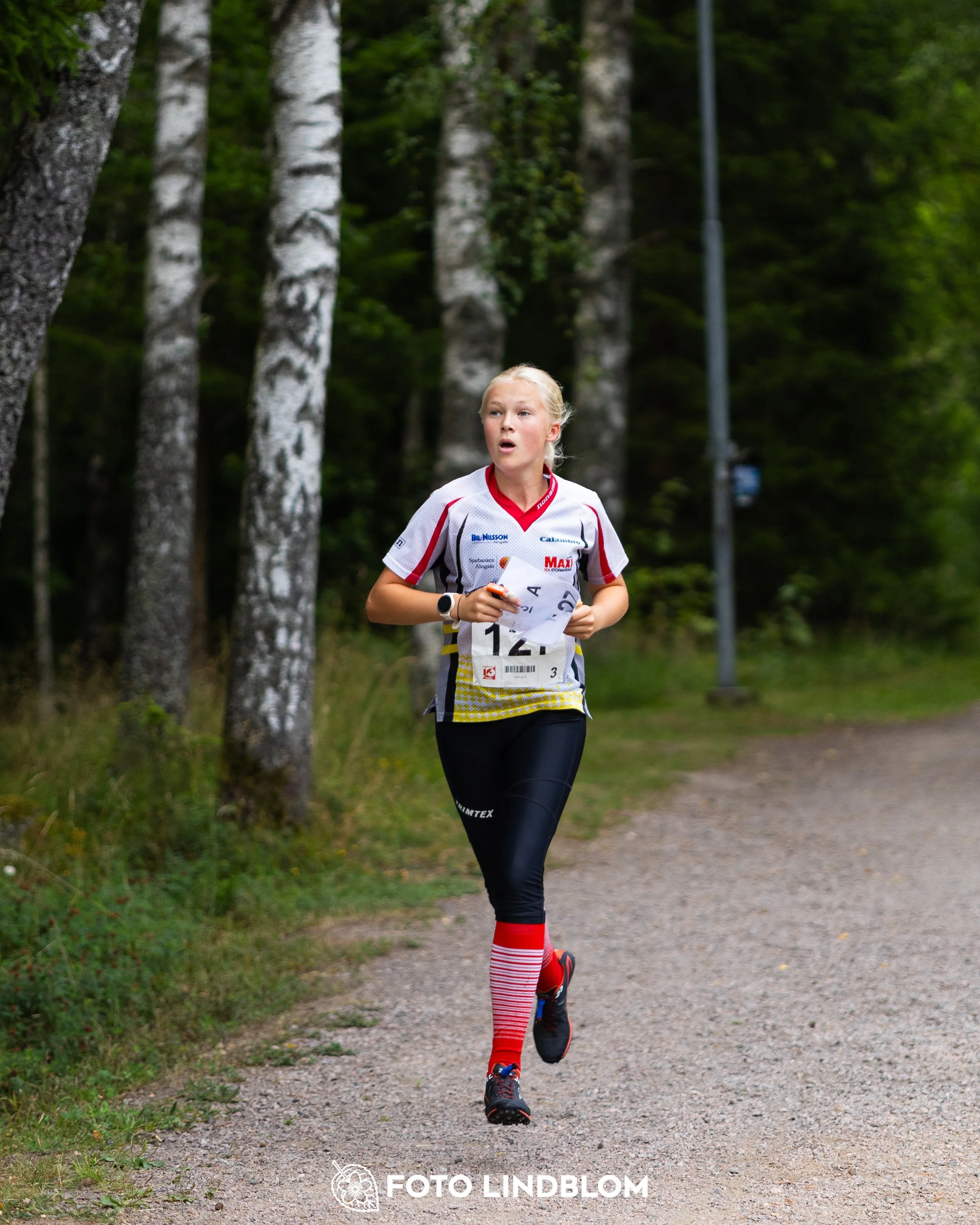 A picture from the youth 10 mila orienteering competition taken by Foto Lindblom