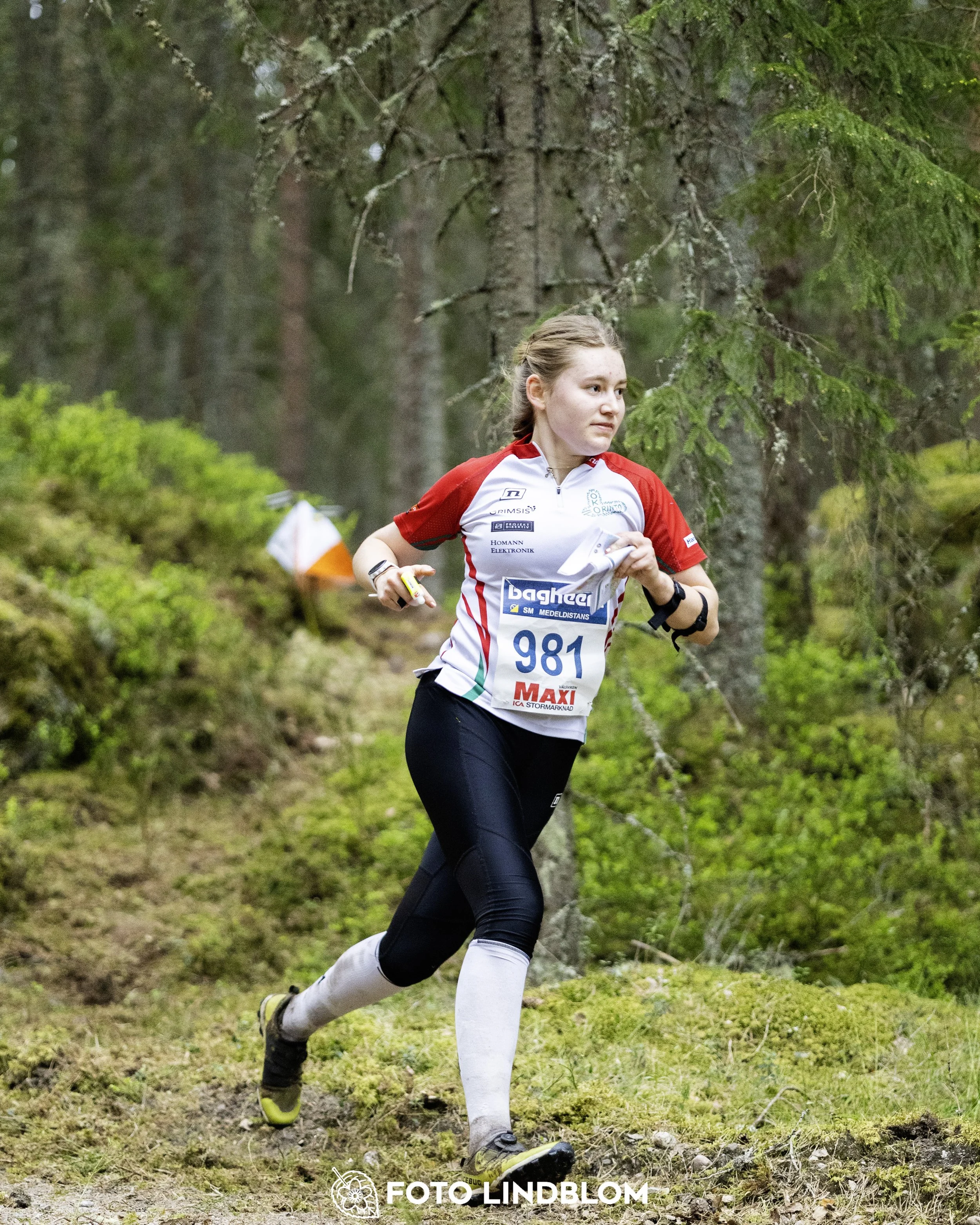 A picture from the Swedish national championship in middle distance orienteering and Swedish league race