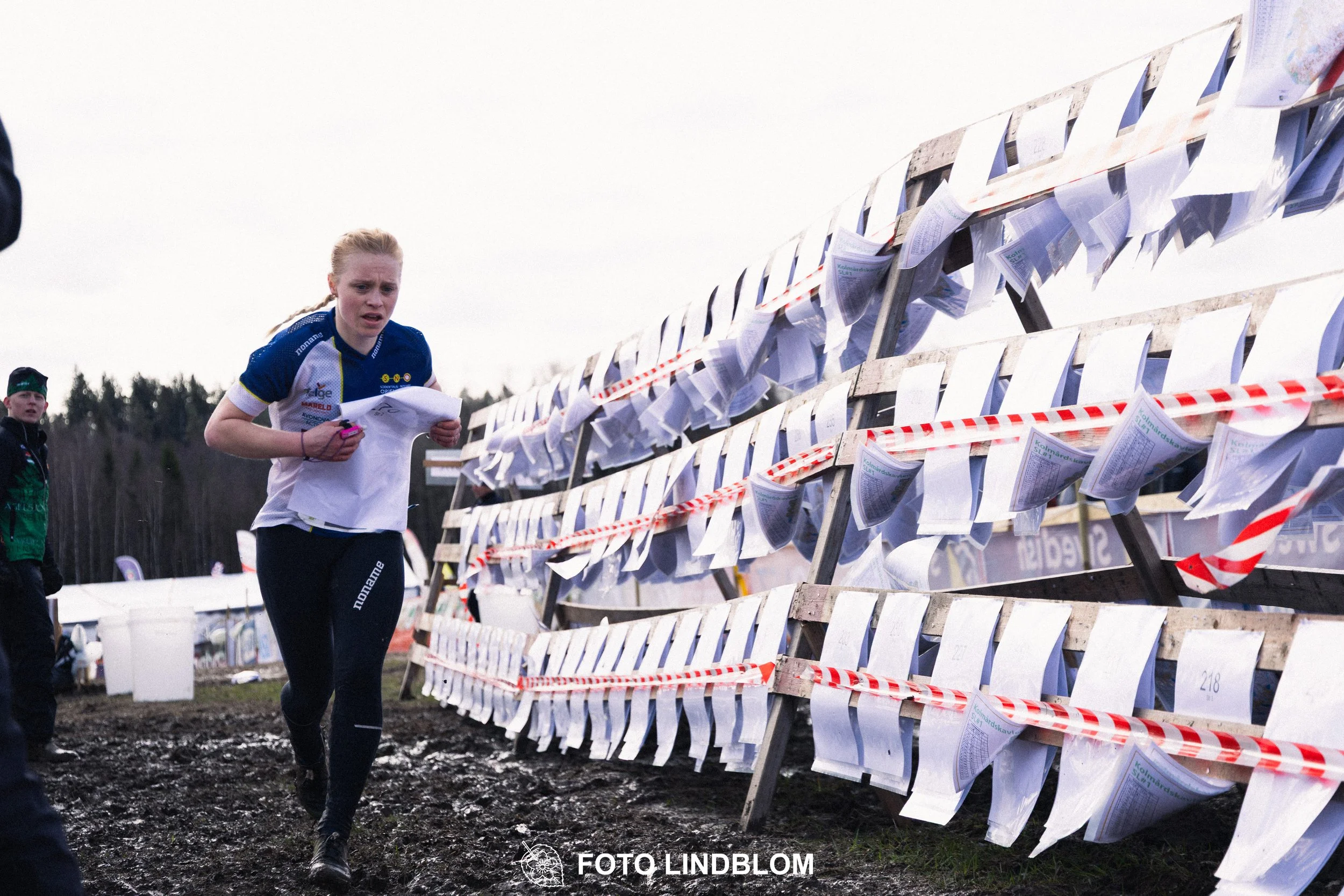 A photo from Kolmårdskavlen during the Swedish relay league 2026, captured by Foto Lindblom.