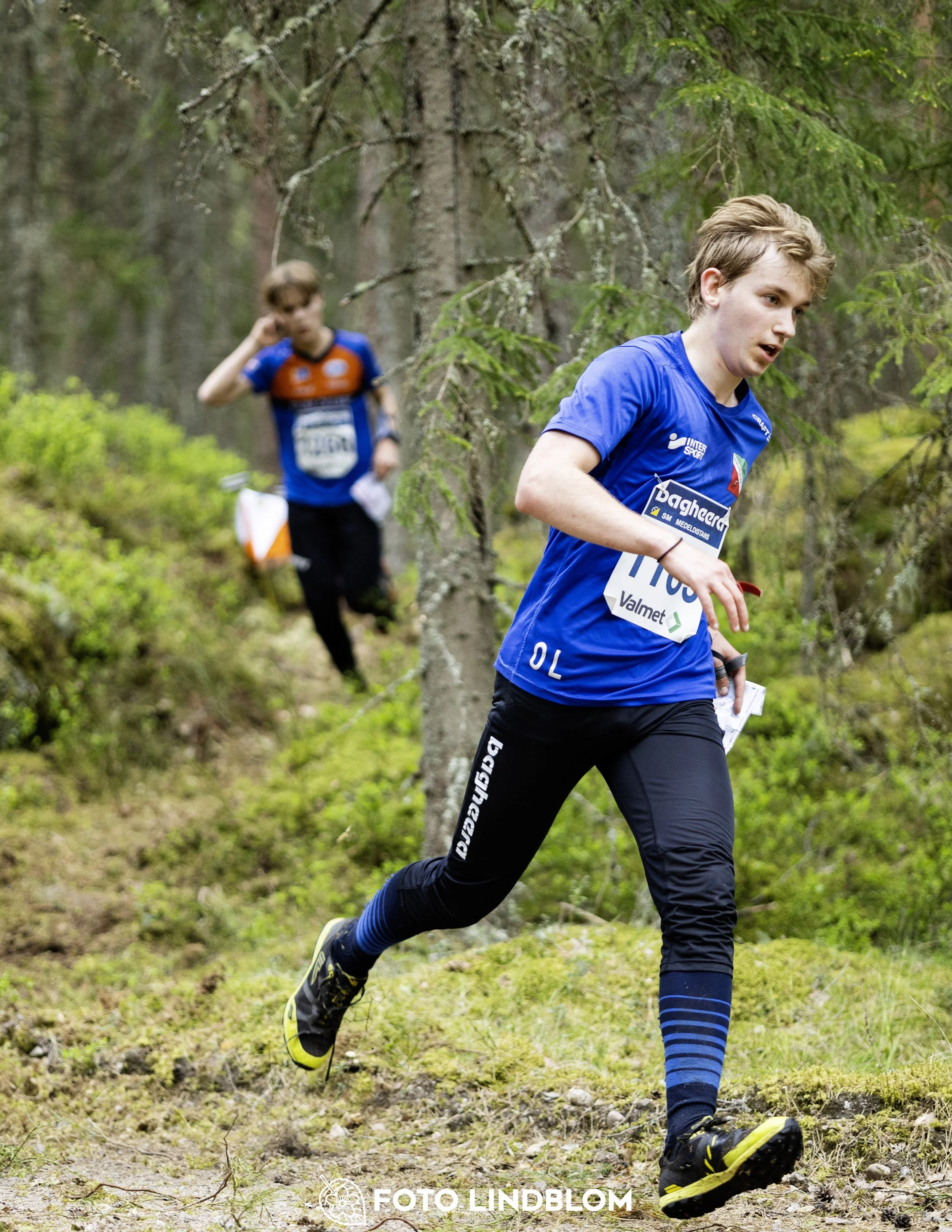 A picture from the Swedish national championship in middle distance orienteering and Swedish league race