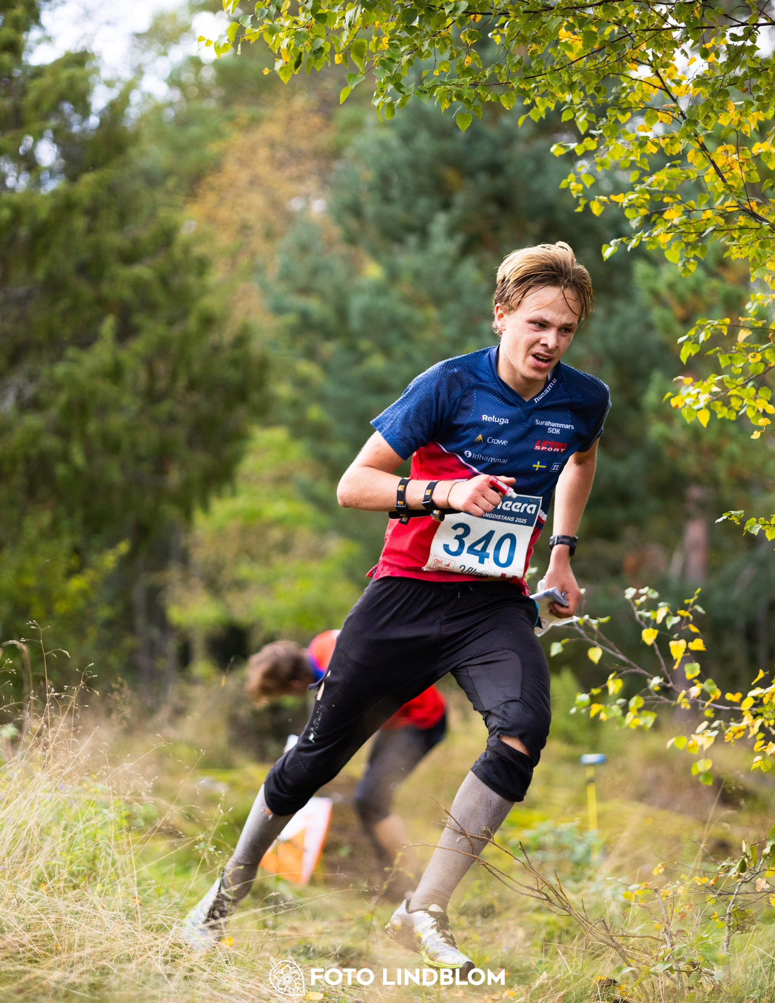 A picture from the Swedish national championship in long distance orienteering and Swedish league race taken by Foto Lindblom