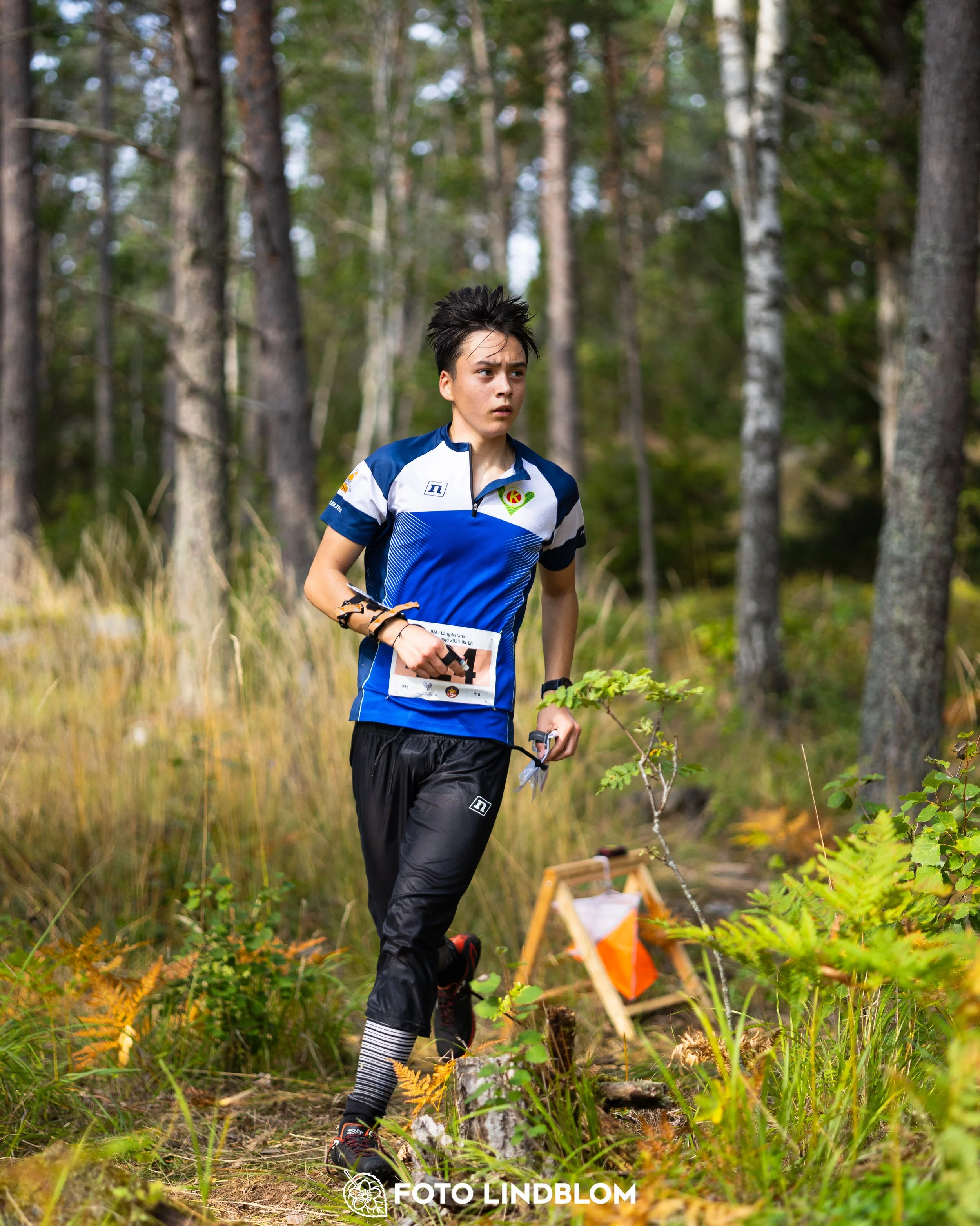 A picture from the Stockholm district championship in middle distance orienteering taken by Foto Lindblom