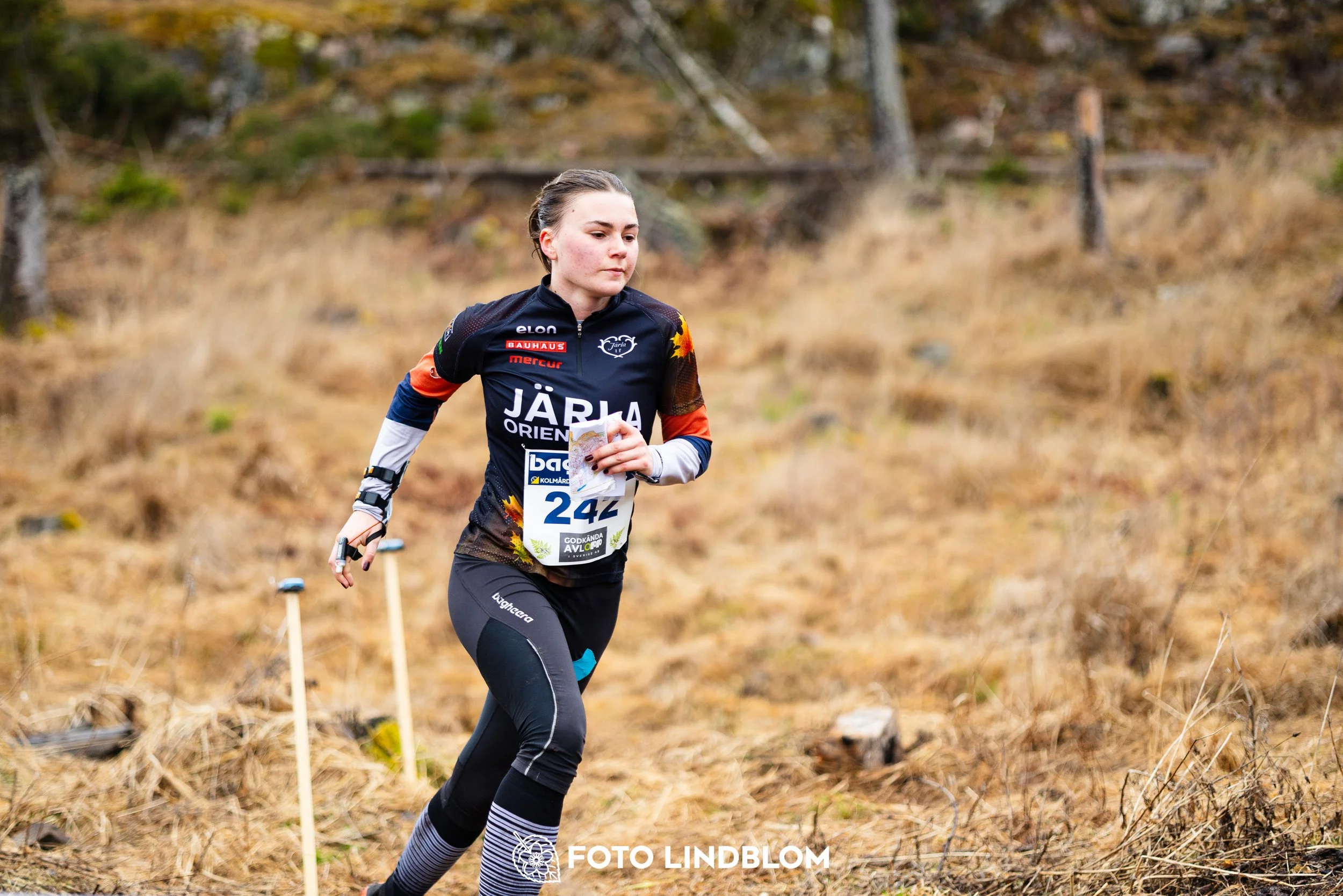 A photo from the Swedish League orienteering competition in Kolmården spring 2026, captured by Foto Lindblom.