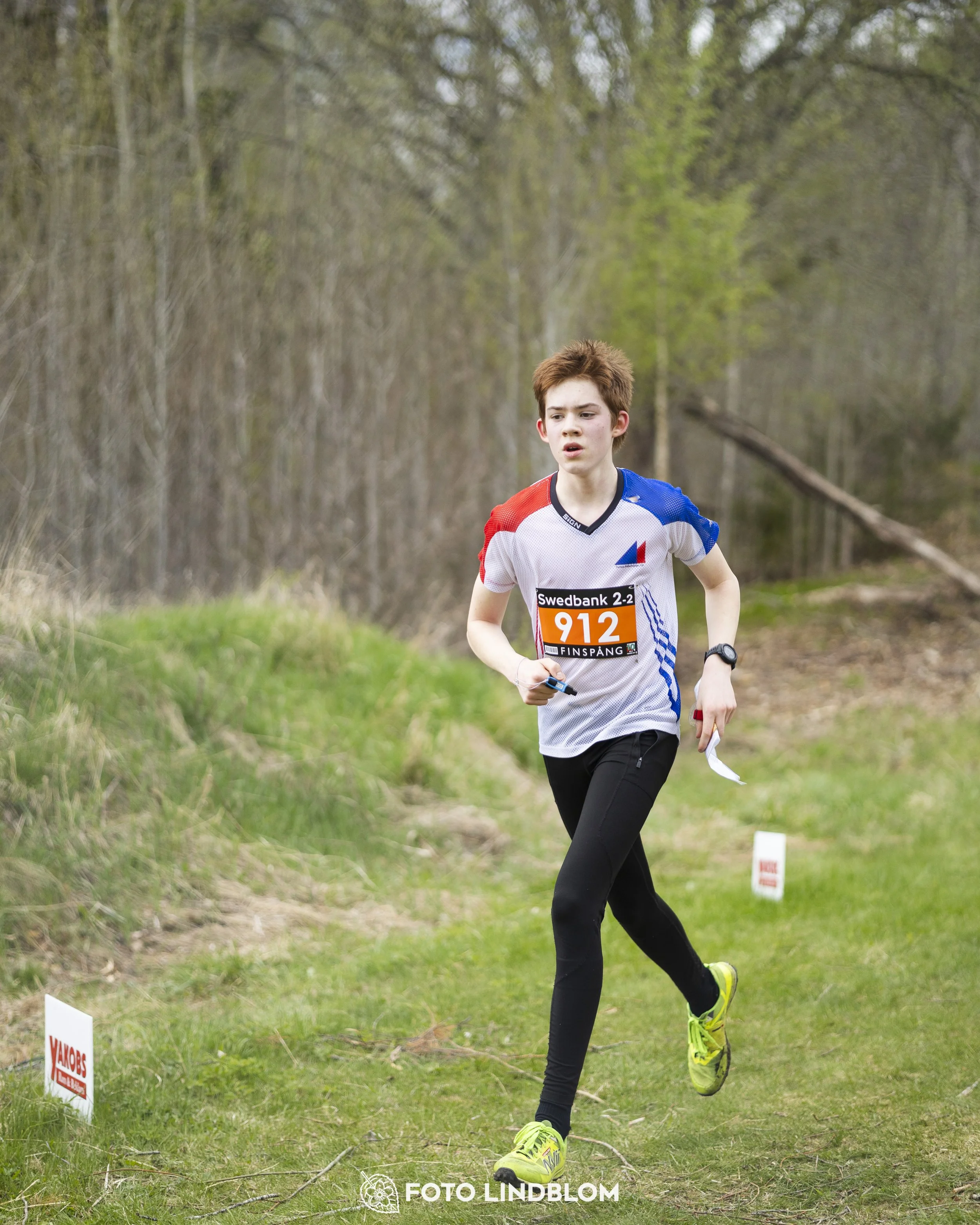 A picture from the youth relay at 10-Mila orienteering competition
