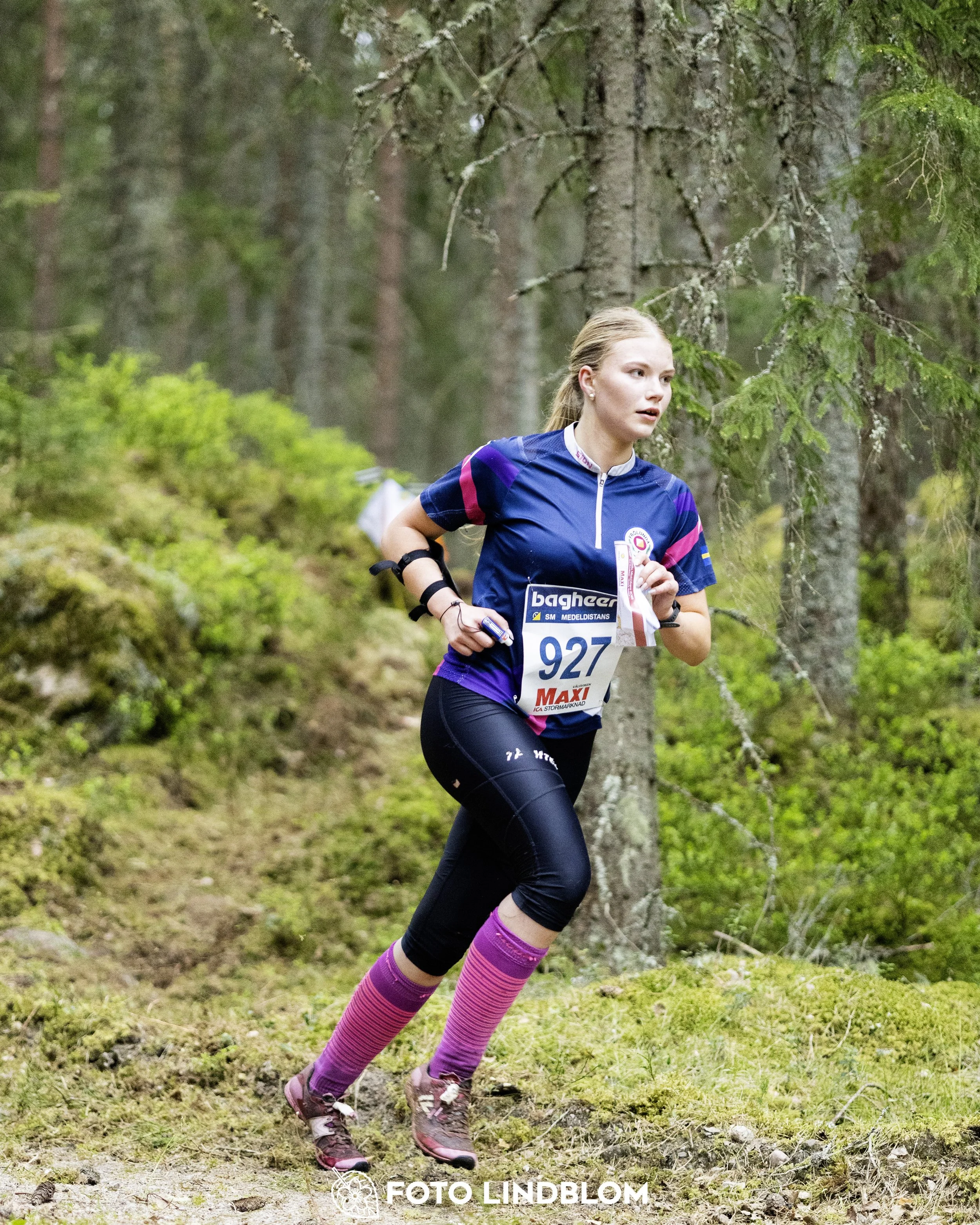 A picture from the Swedish national championship in middle distance orienteering and Swedish league race