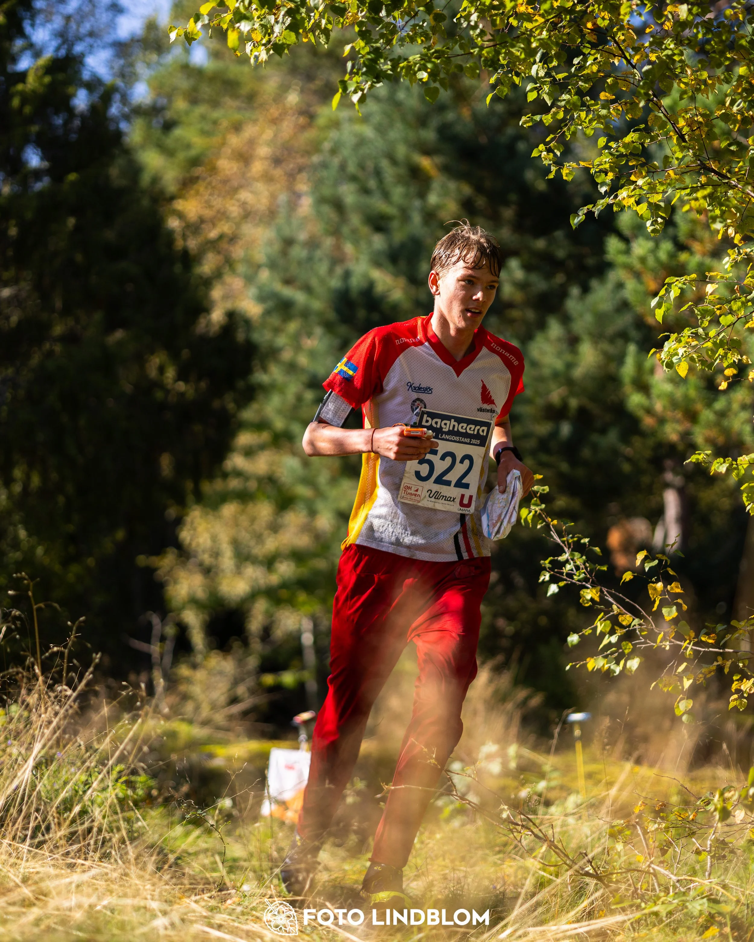 A picture from the Swedish national championship in long distance orienteering and Swedish league race taken by Foto Lindblom