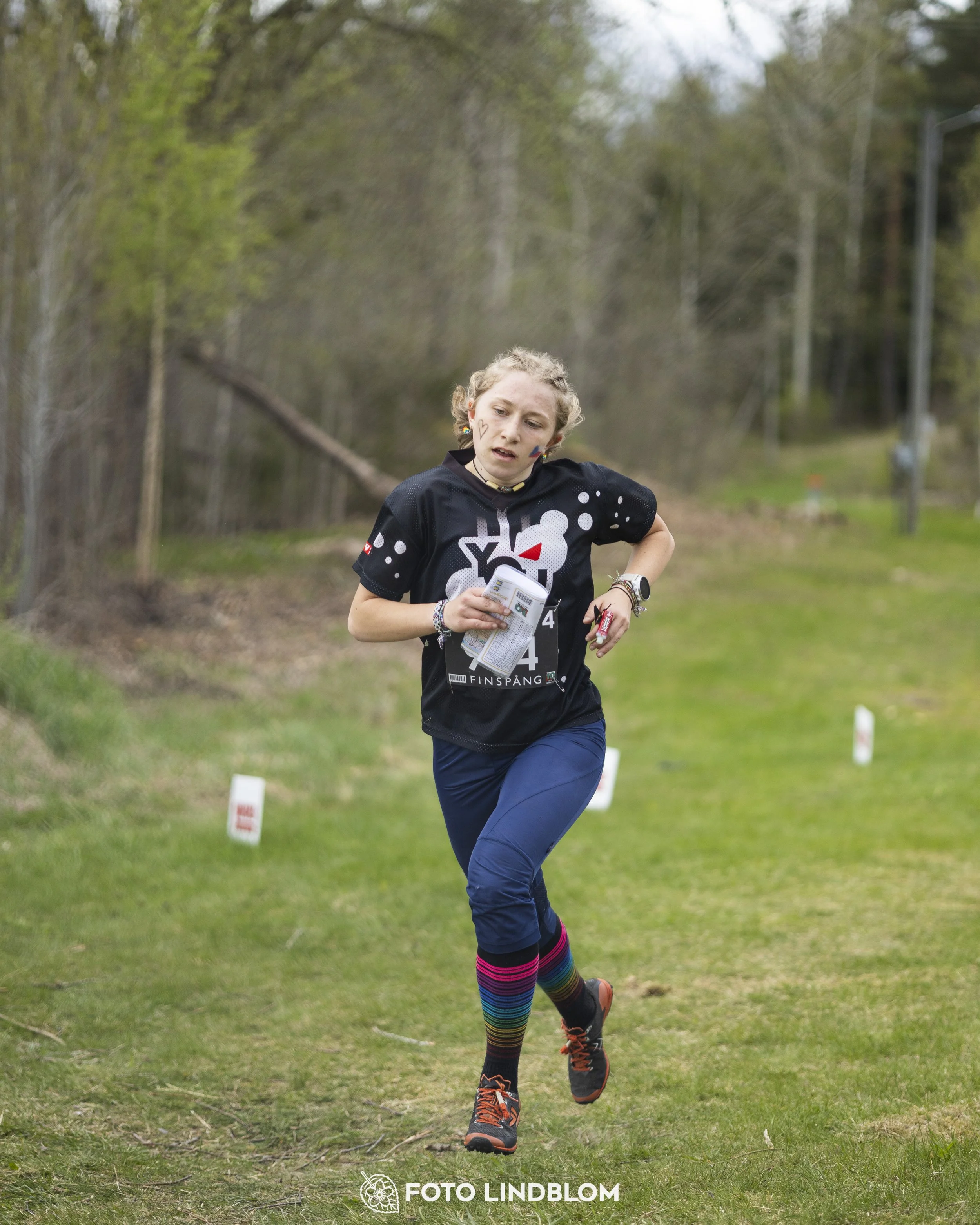 A picture from the youth relay at 10-Mila orienteering competition