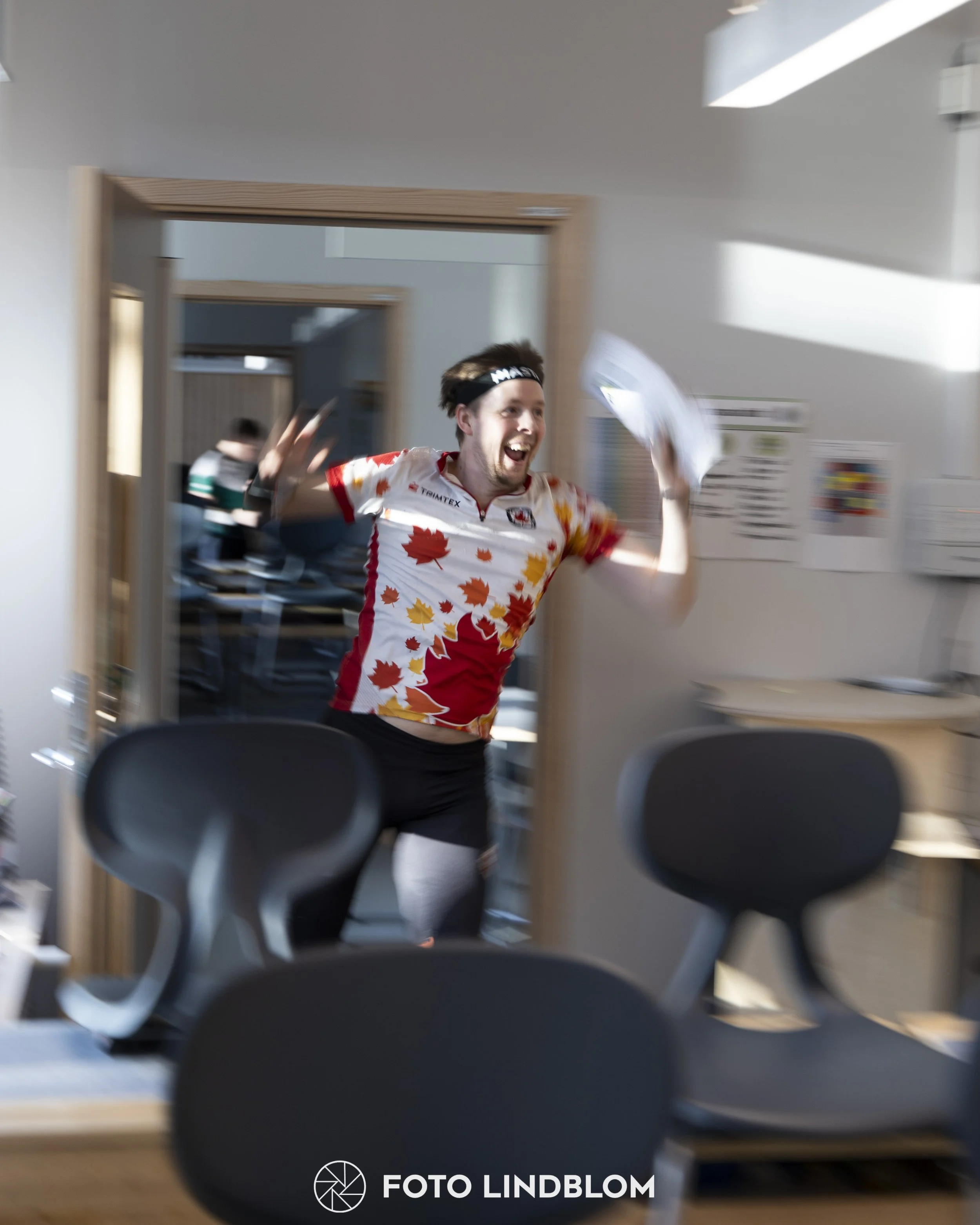 A picture from the orienteering indoor competition "Stockholm Indoor Cup"