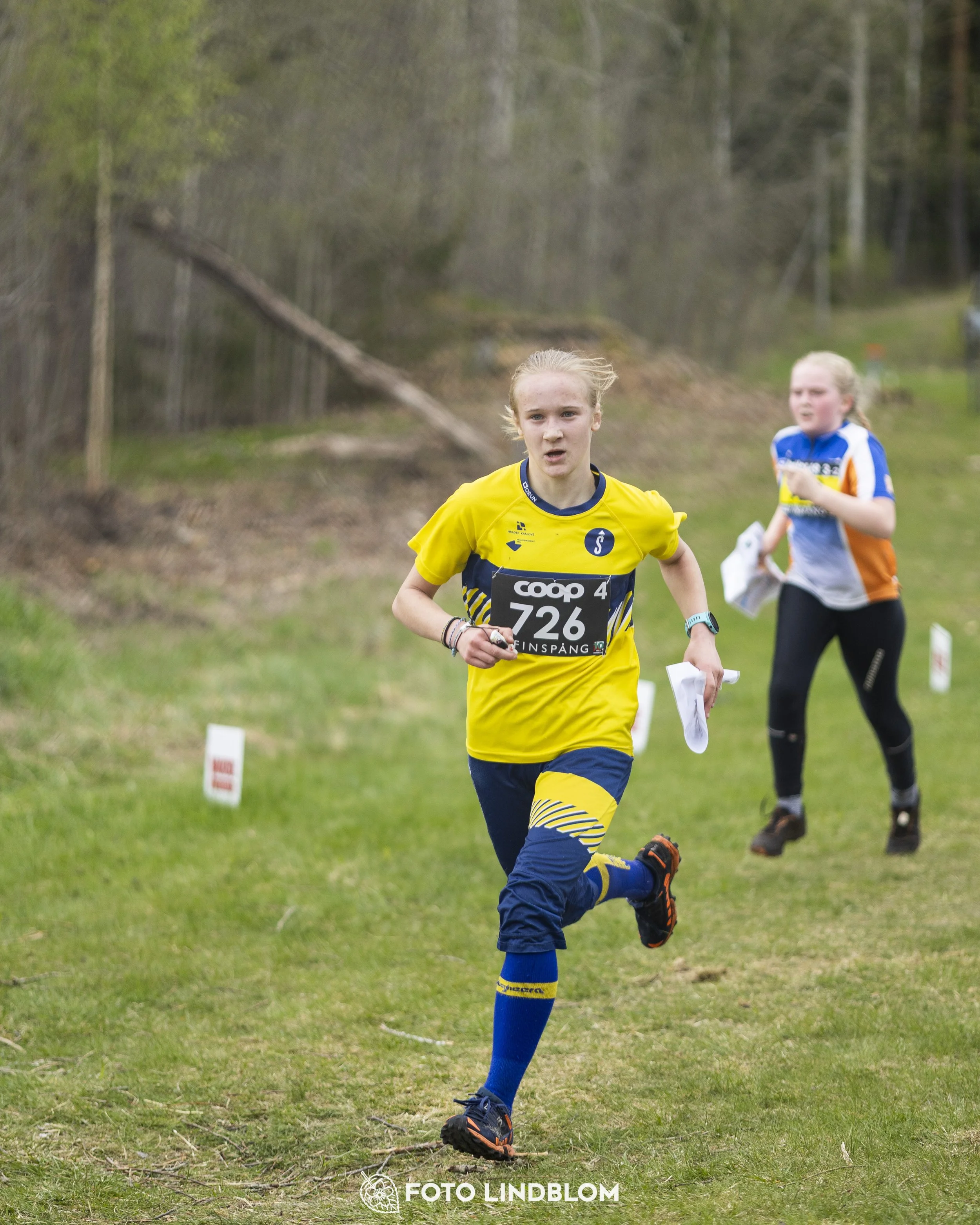 A picture from the youth relay at 10-Mila orienteering competition
