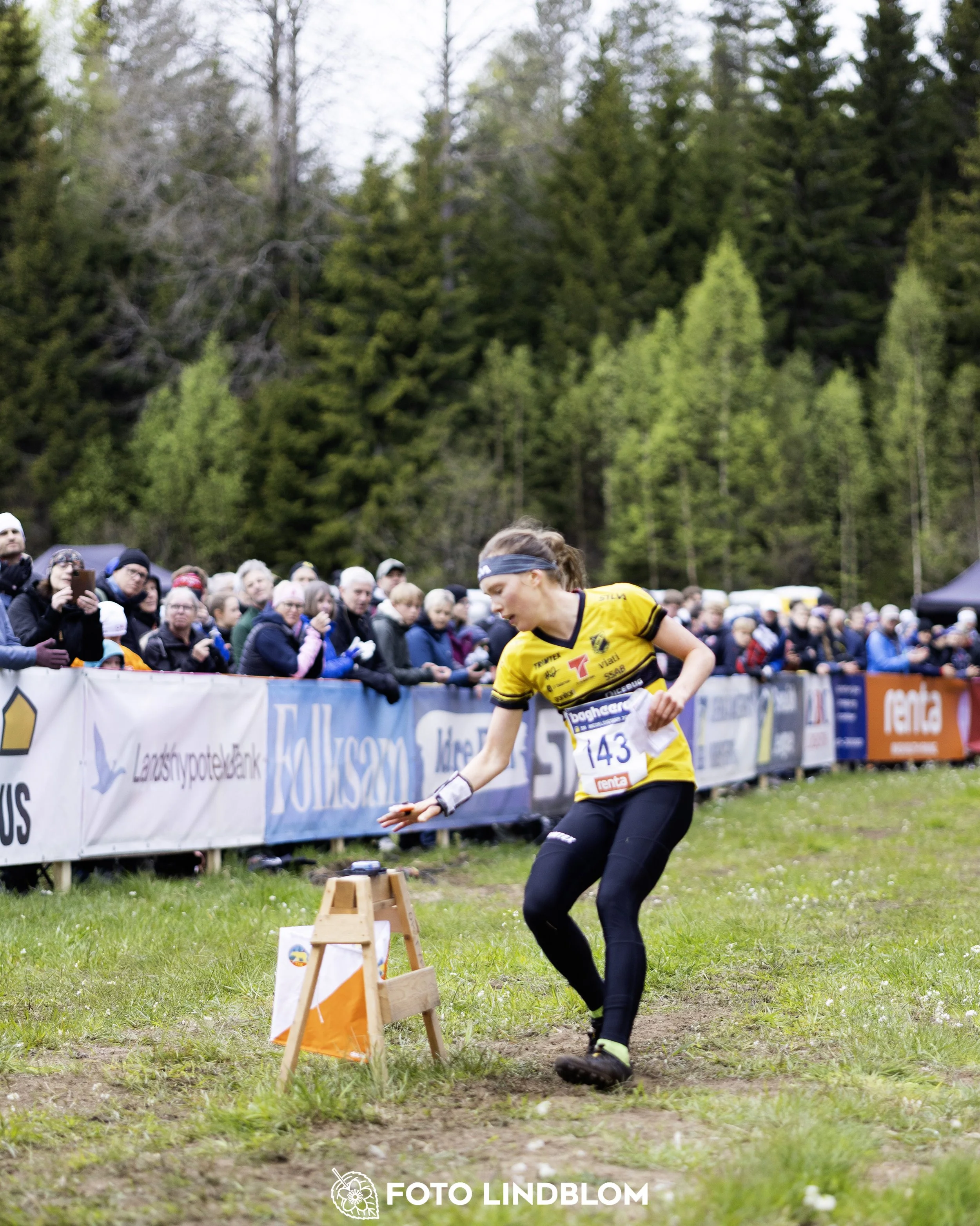 A picture from the Swedish national championship in middle distance orienteering and Swedish league race