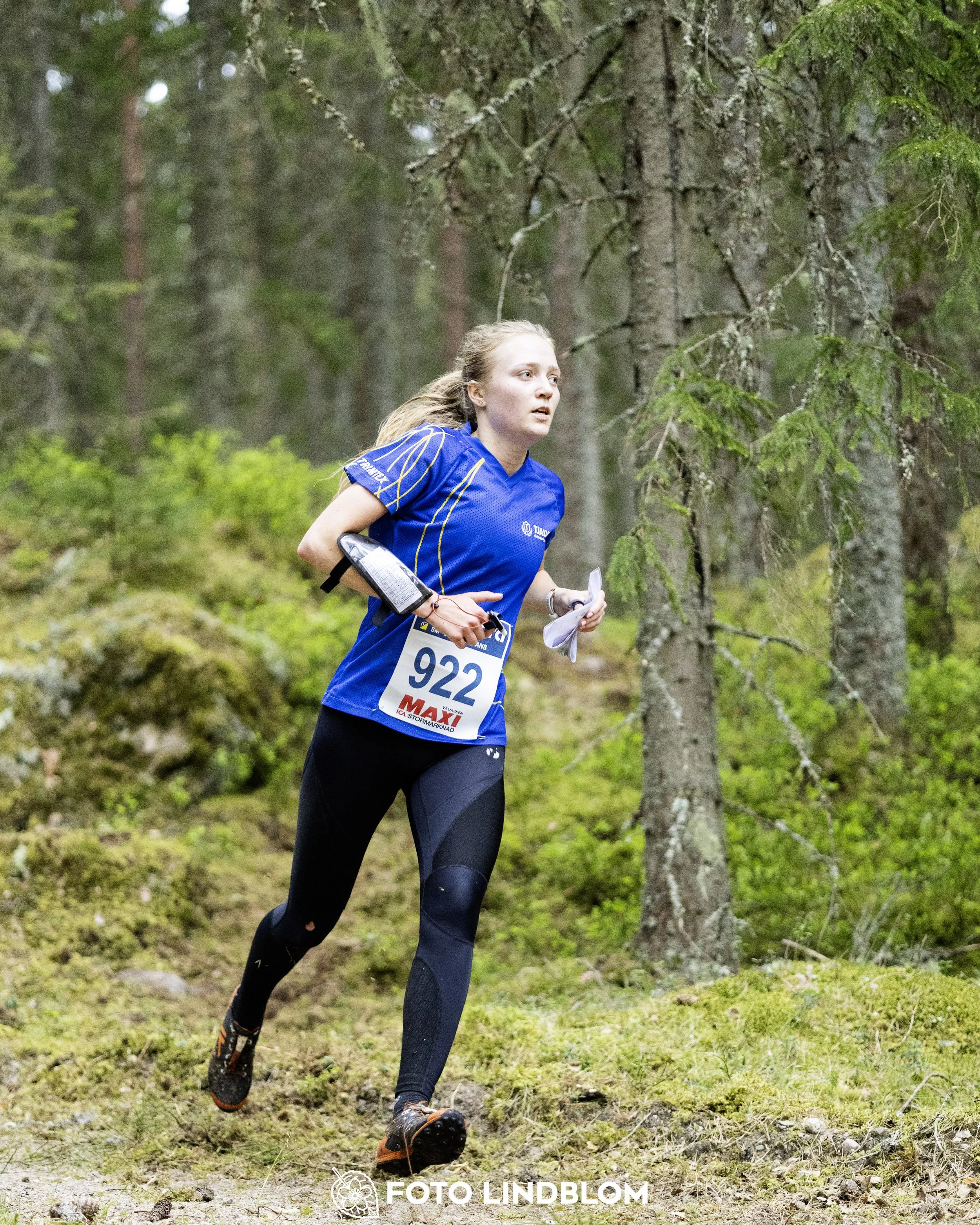 A picture from the Swedish national championship in middle distance orienteering and Swedish league race