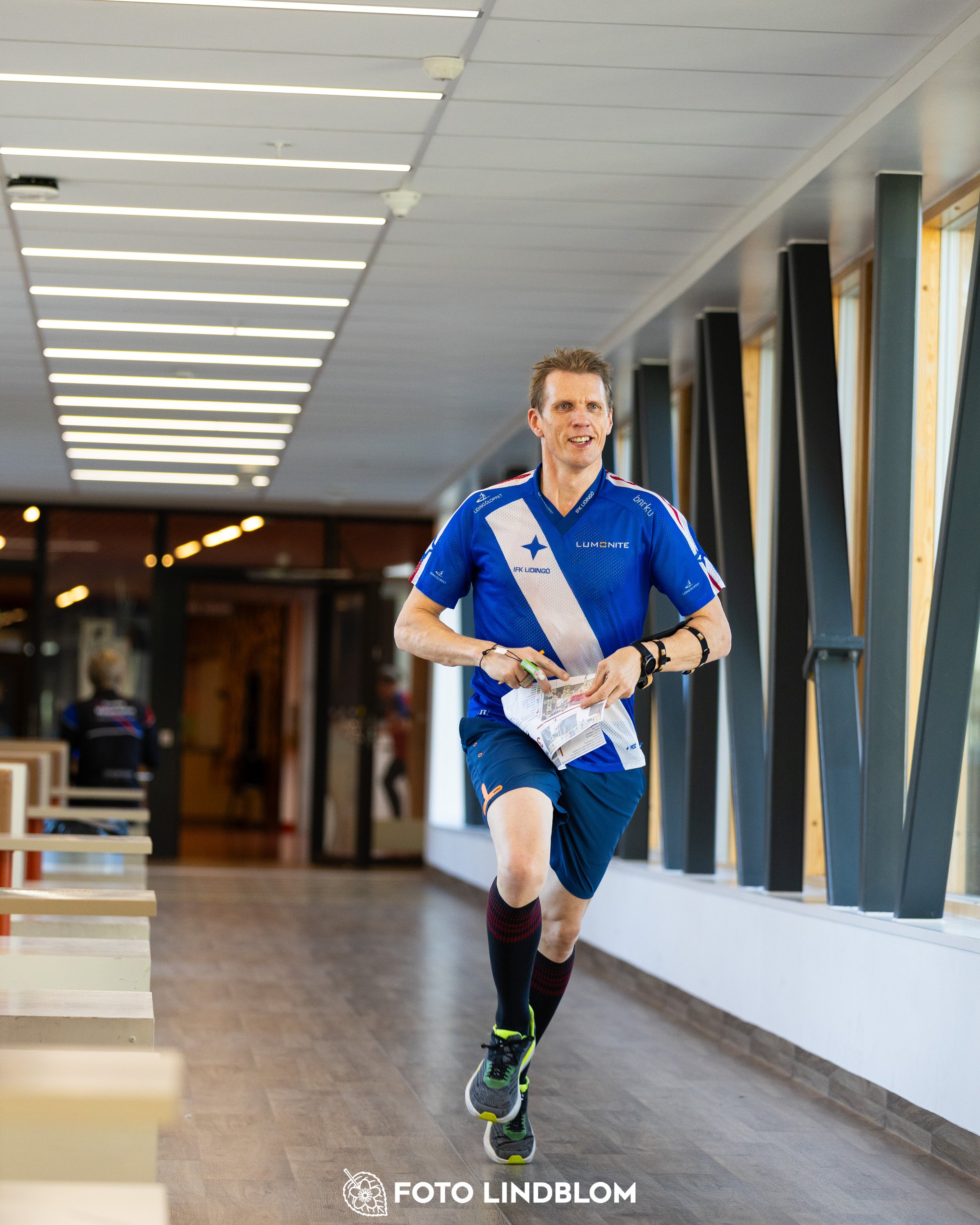 A picture from the indoor orienteering event TMOK Indoor taken by Foto Lindblom