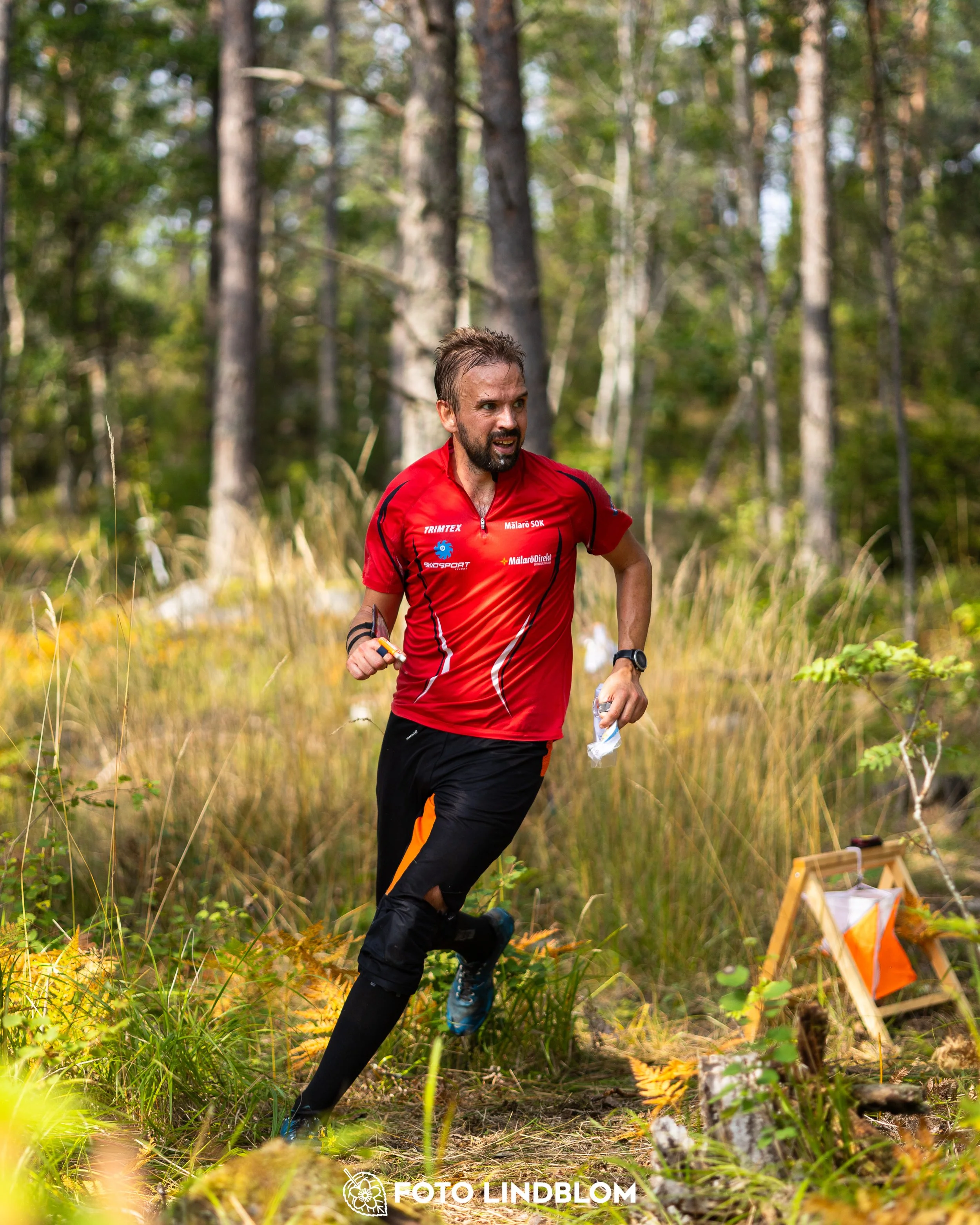 A picture from the Stockholm district championship in middle distance orienteering taken by Foto Lindblom
