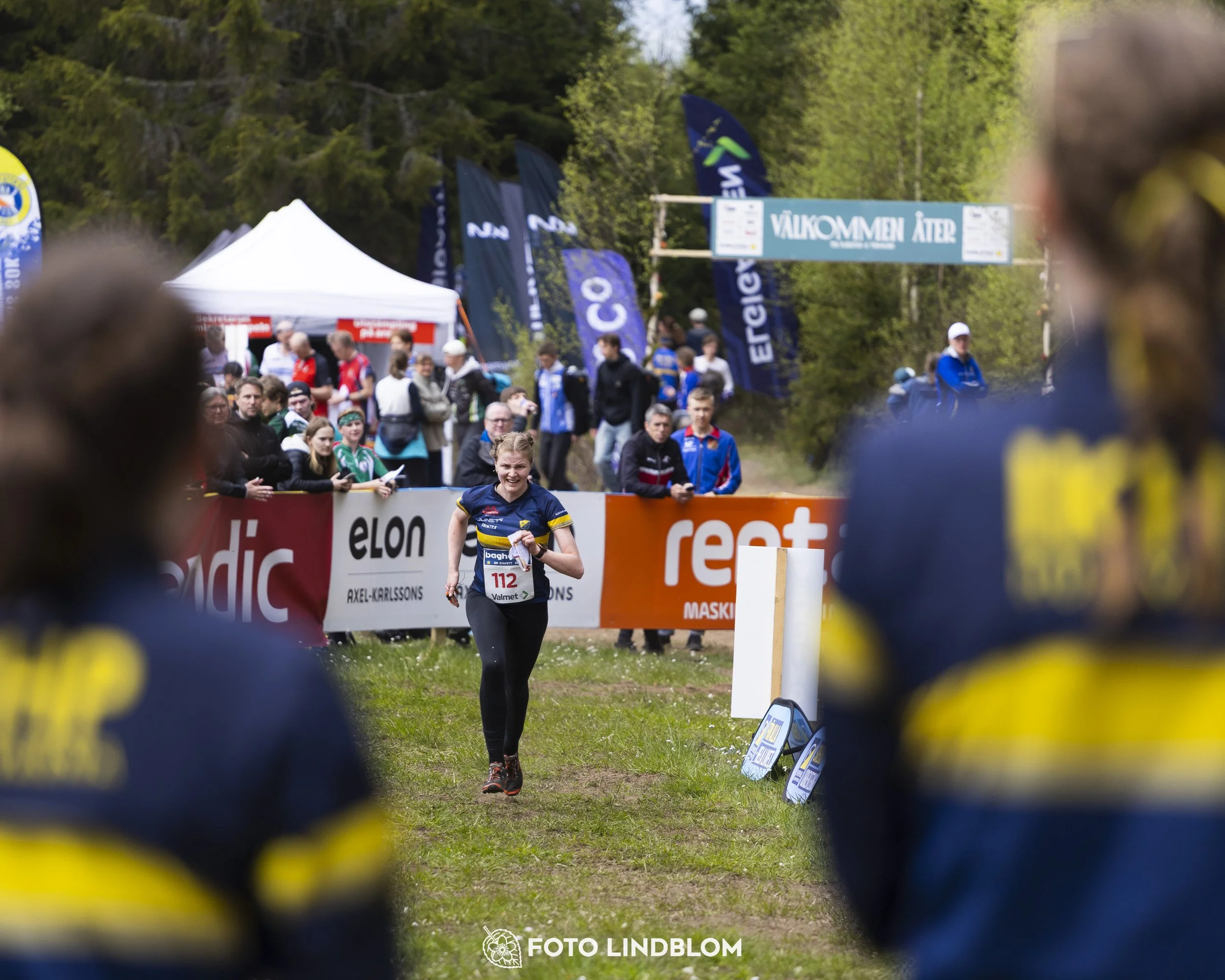 A picture from the Swedish national championship in relay orienteering
