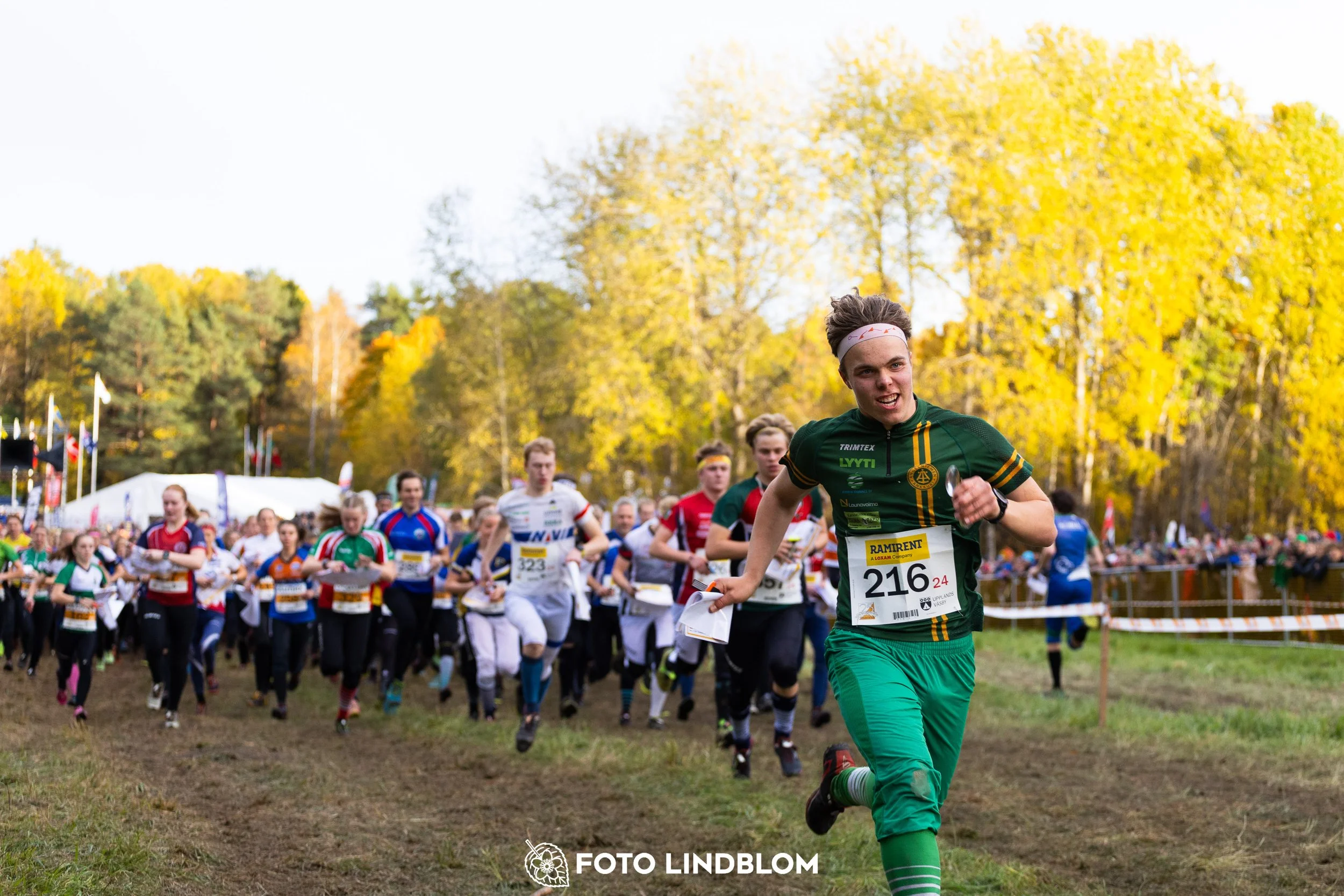 A picture from the 25-Manna orienteering event taken by Foto Lindblom
