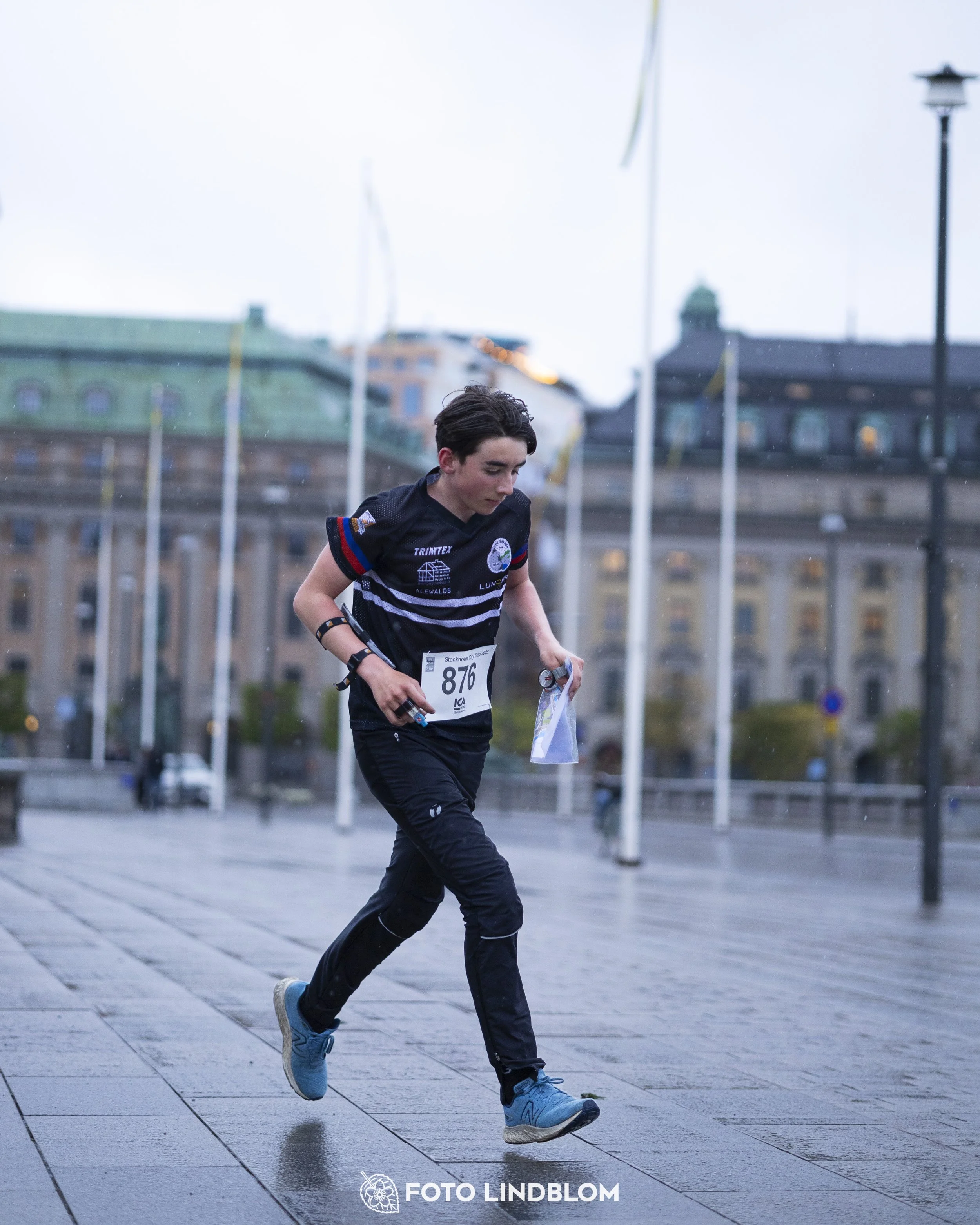 A picture from the first stage of the Stockholm City Cup sprint orienteering competition in "gamla stan" which is the old part of Stockholm