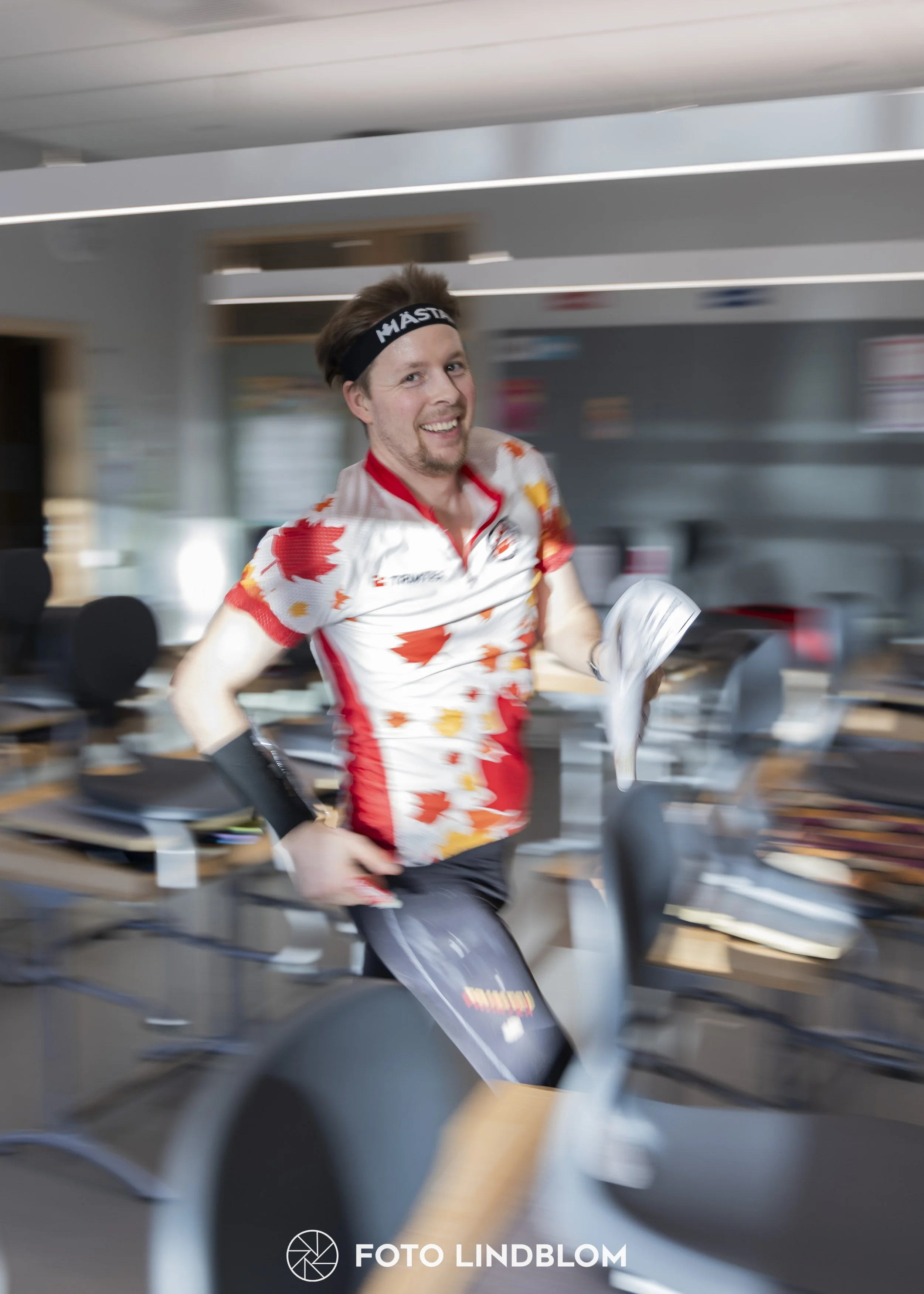 A picture from the orienteering indoor competition "Stockholm Indoor Cup"