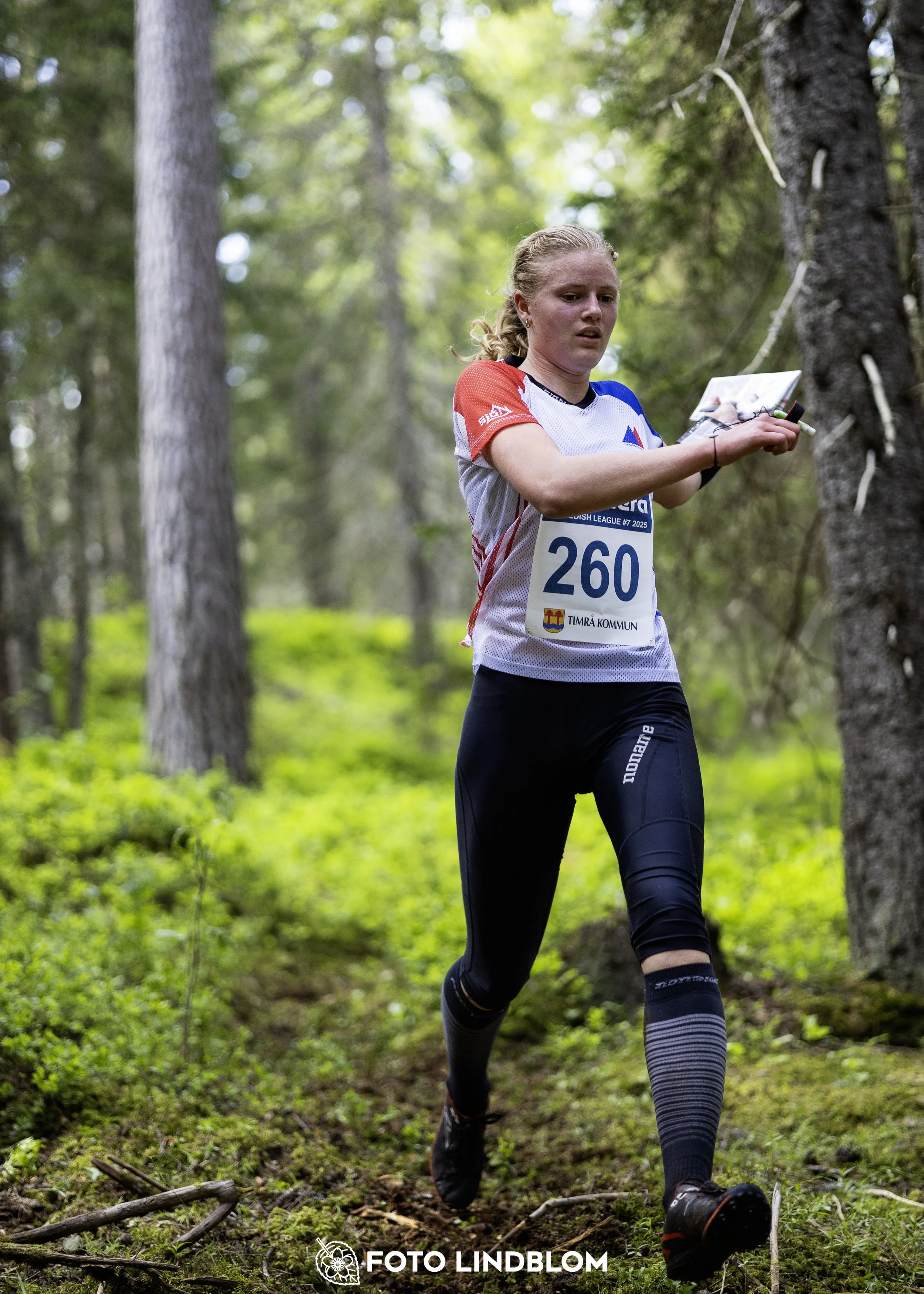 A picture from the seventh stage of the Swedish League orienteering competition