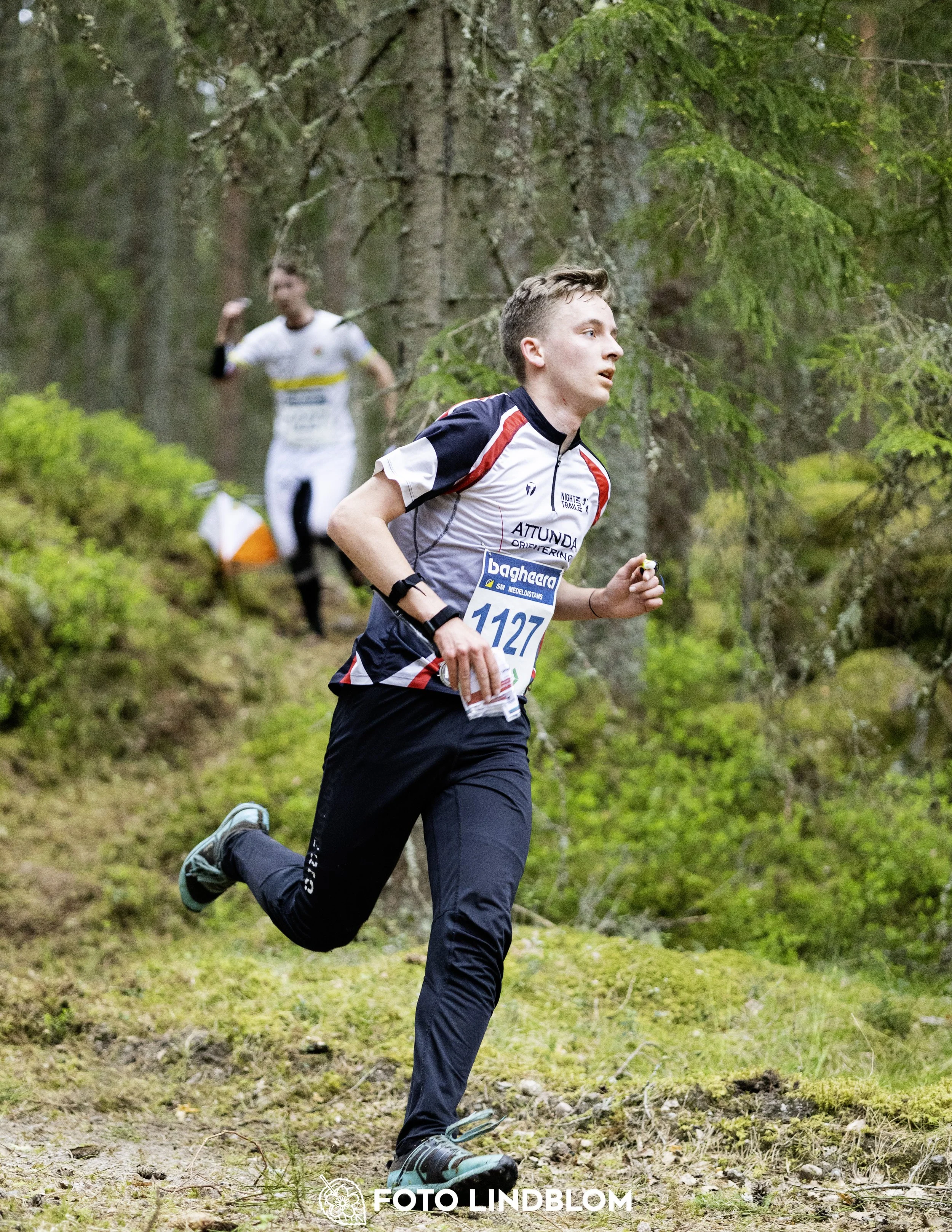 A picture from the Swedish national championship in middle distance orienteering and Swedish league race