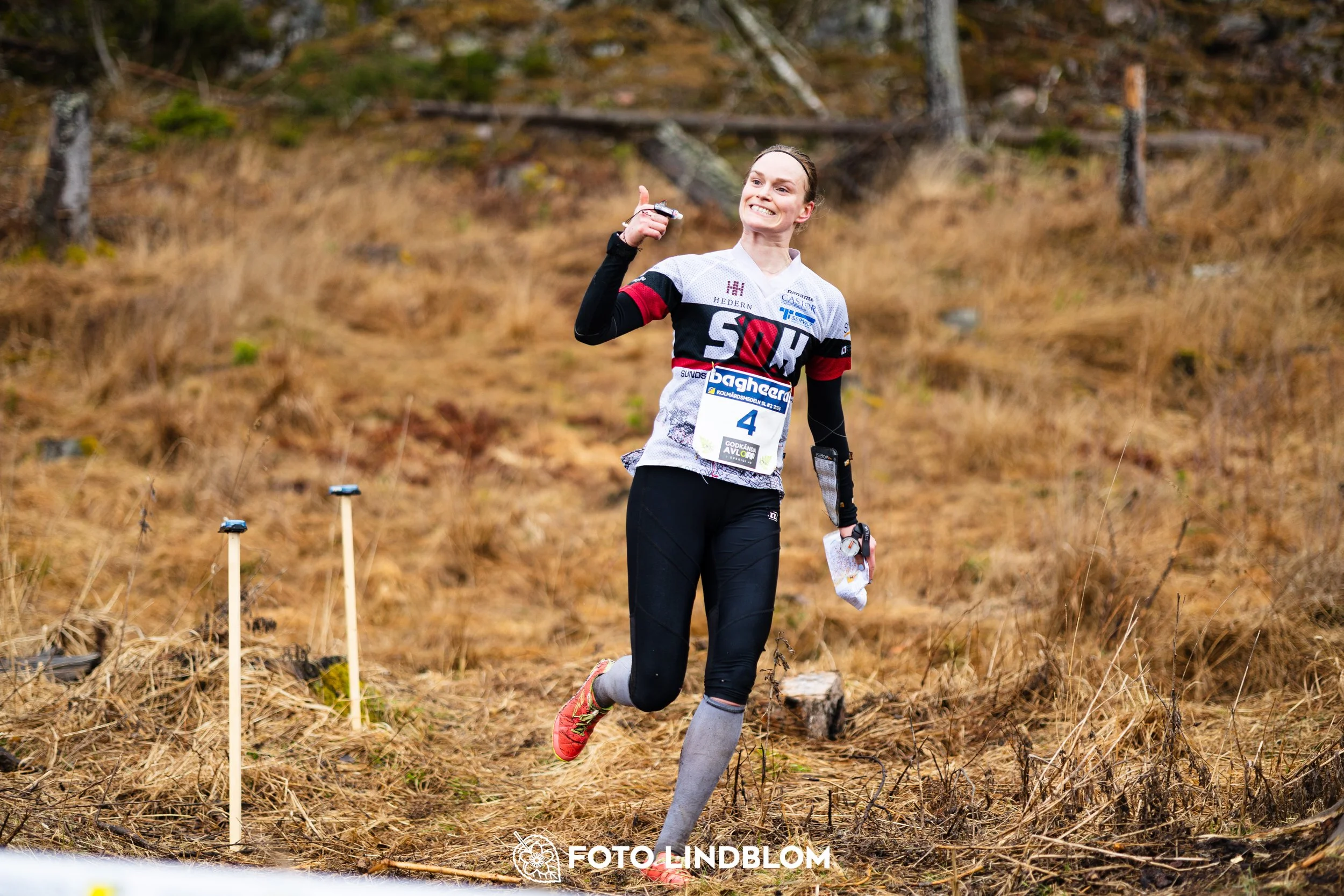 A scene from the Swedish League middle distance event in Kolmården spring 2026, captured by Foto Lindblom.