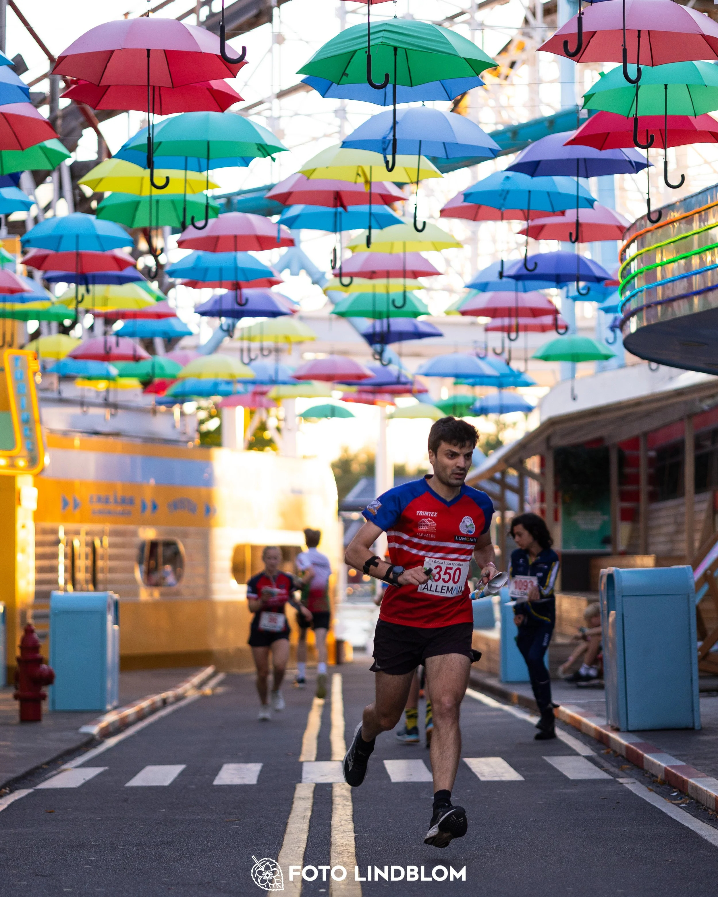 A picture from the orienteering event called Gröna Lund Sprinten taken by Foto Lindblom