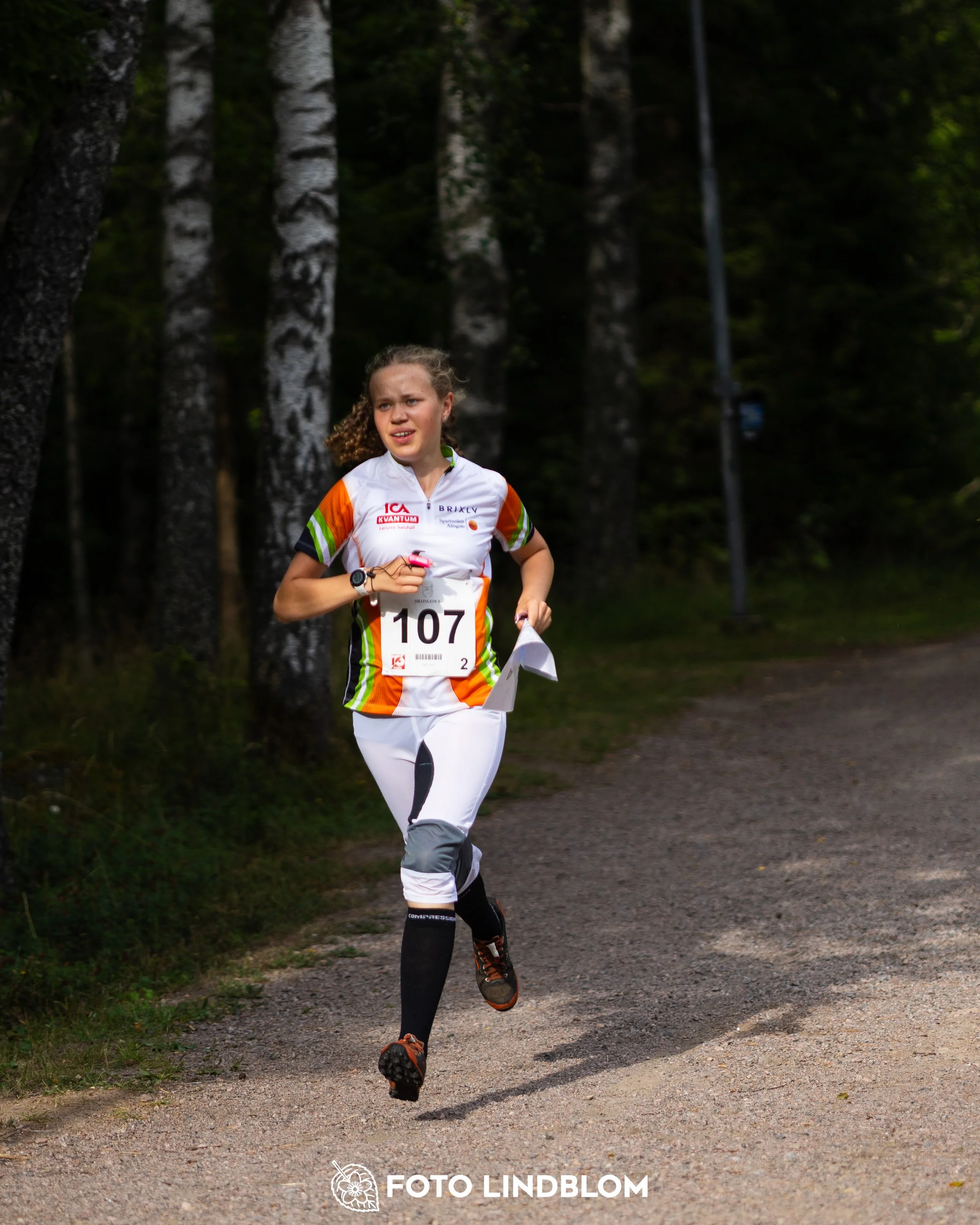 A picture from the youth 10 mila orienteering competition taken by Foto Lindblom