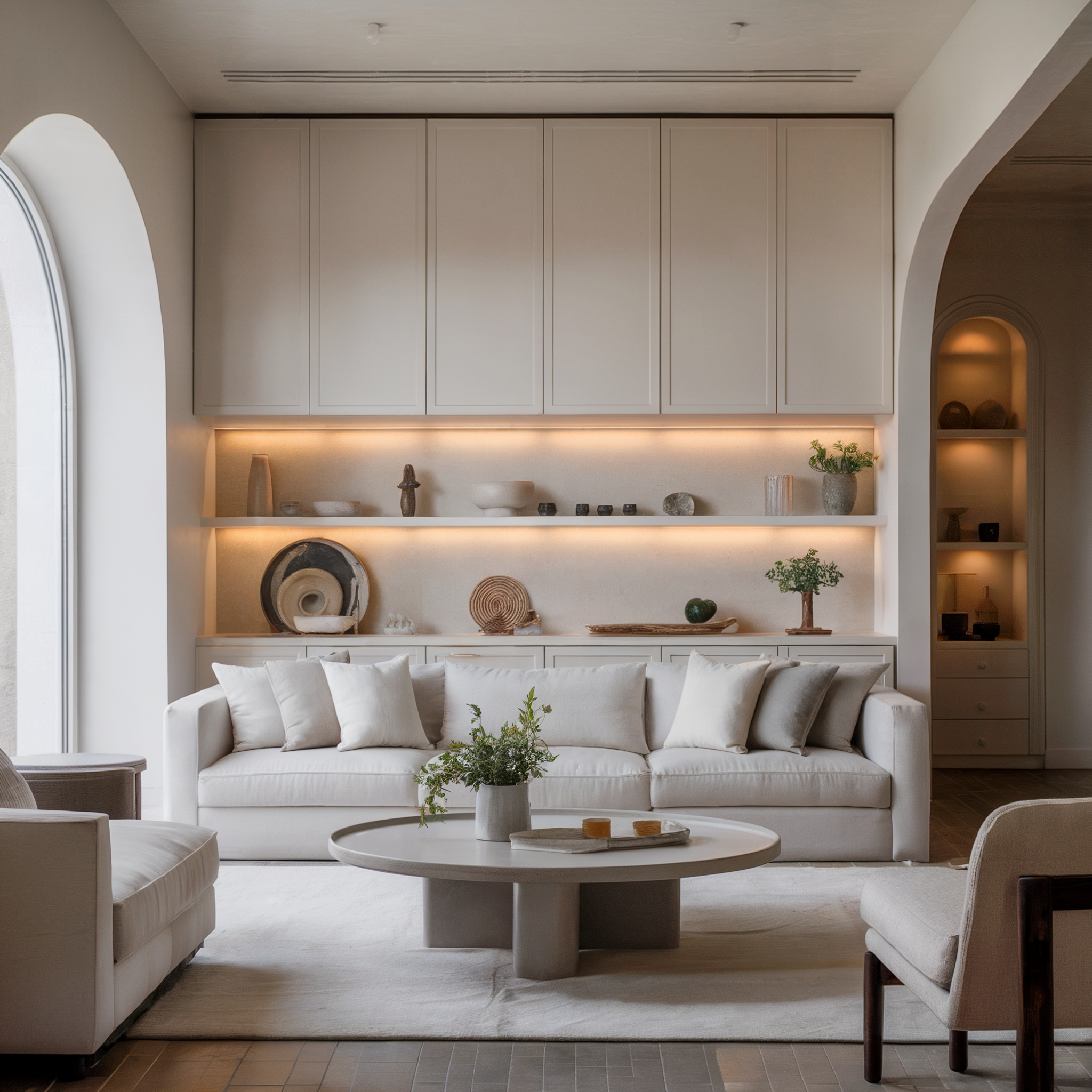 Custom made MDF cabinetry with clean lines and precise finish