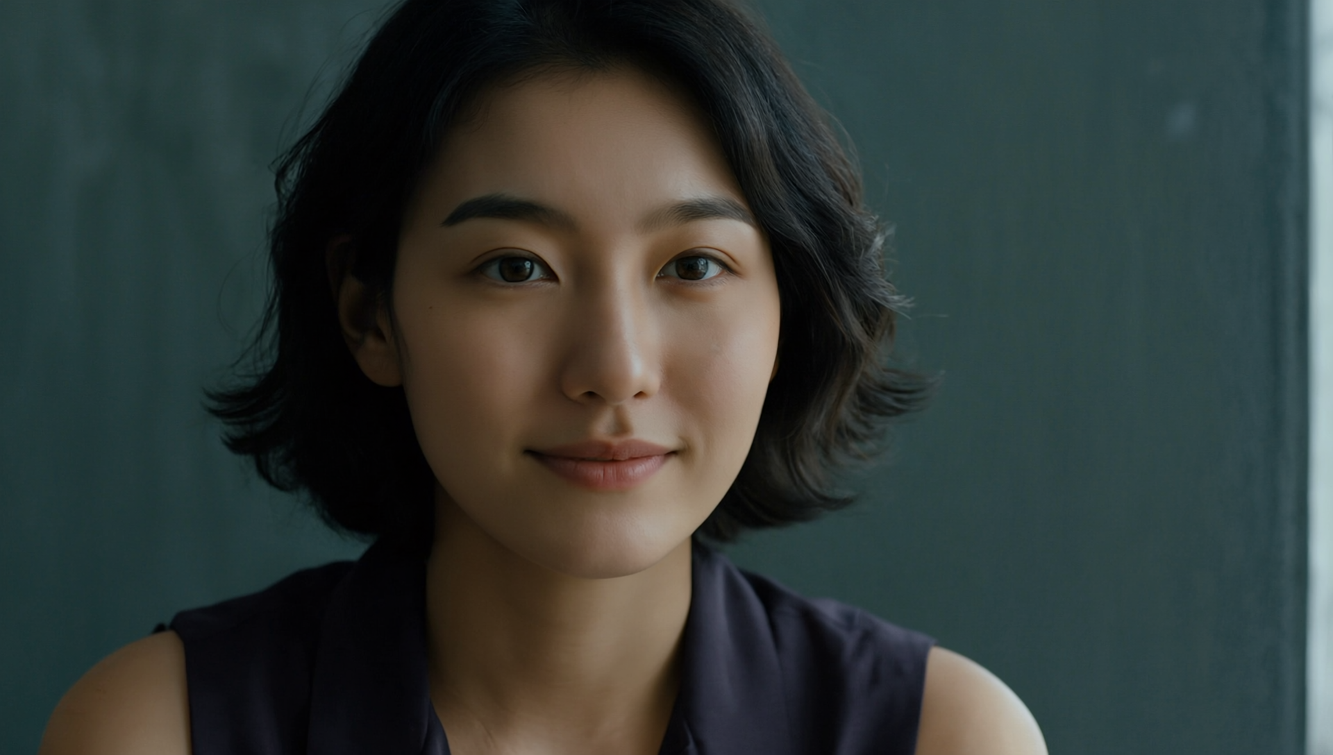 close-up portrait of Minato, a Japanese-British woman