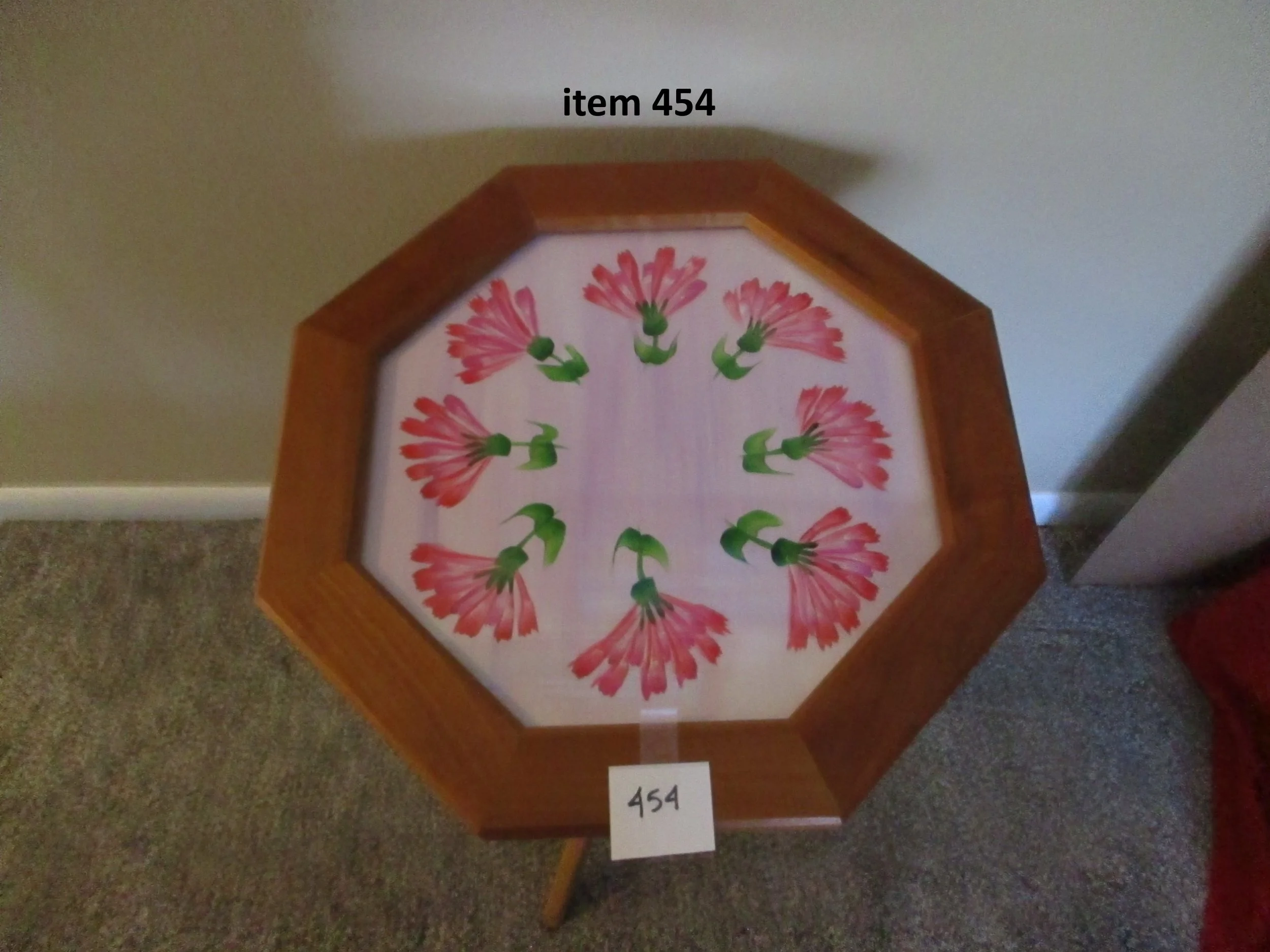 item 454 octagon tea table top.JPG