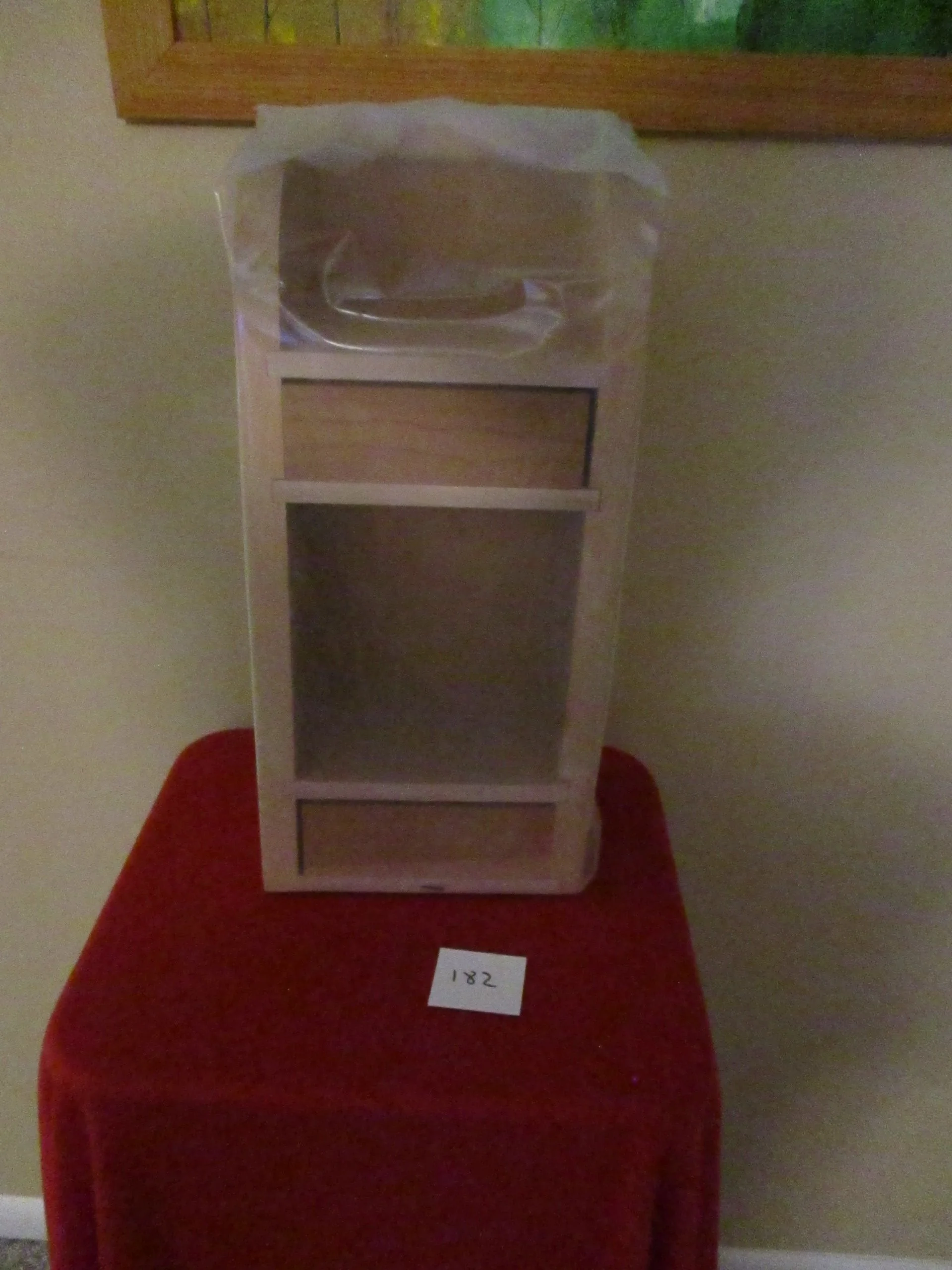 Shelve/Drawer Unit Wall Hung Only With Unique Spacing