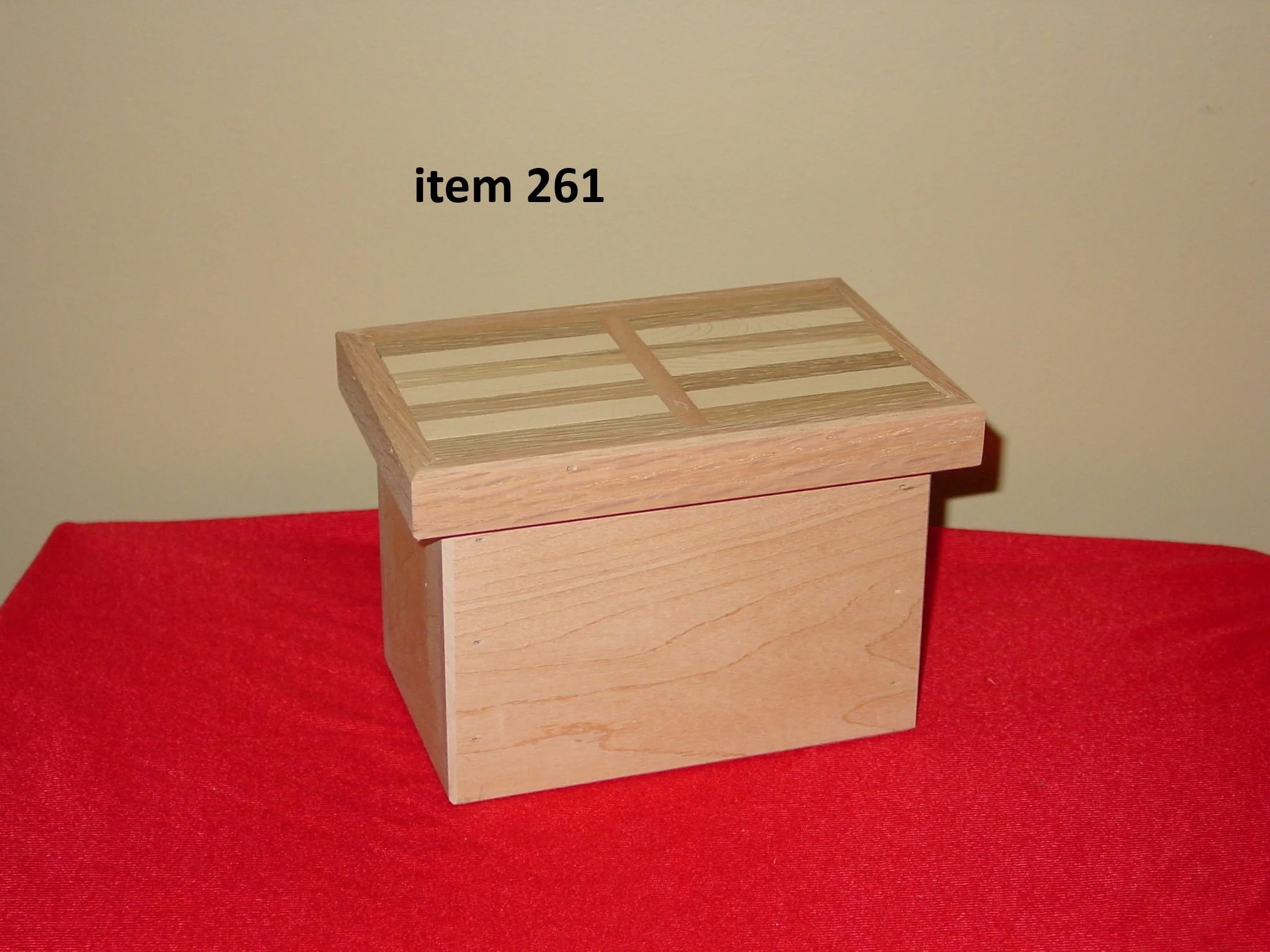 Small Box With Inlaid Lid