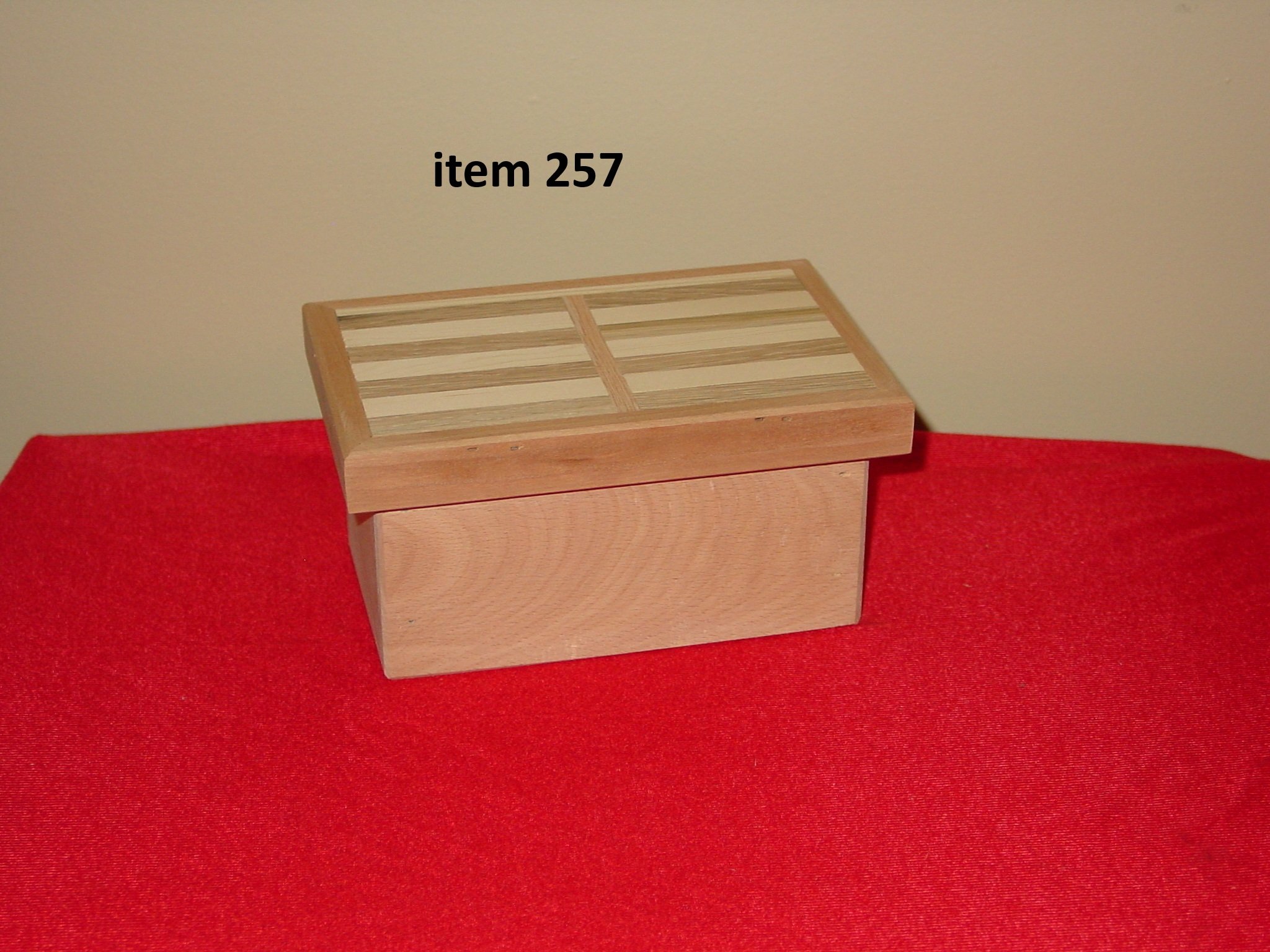 Small Box With Inlaid Lid
