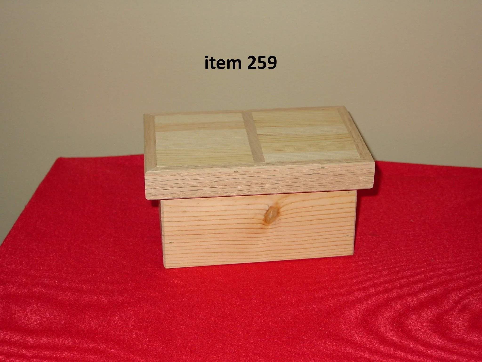 Small Box With Inlaid Lid