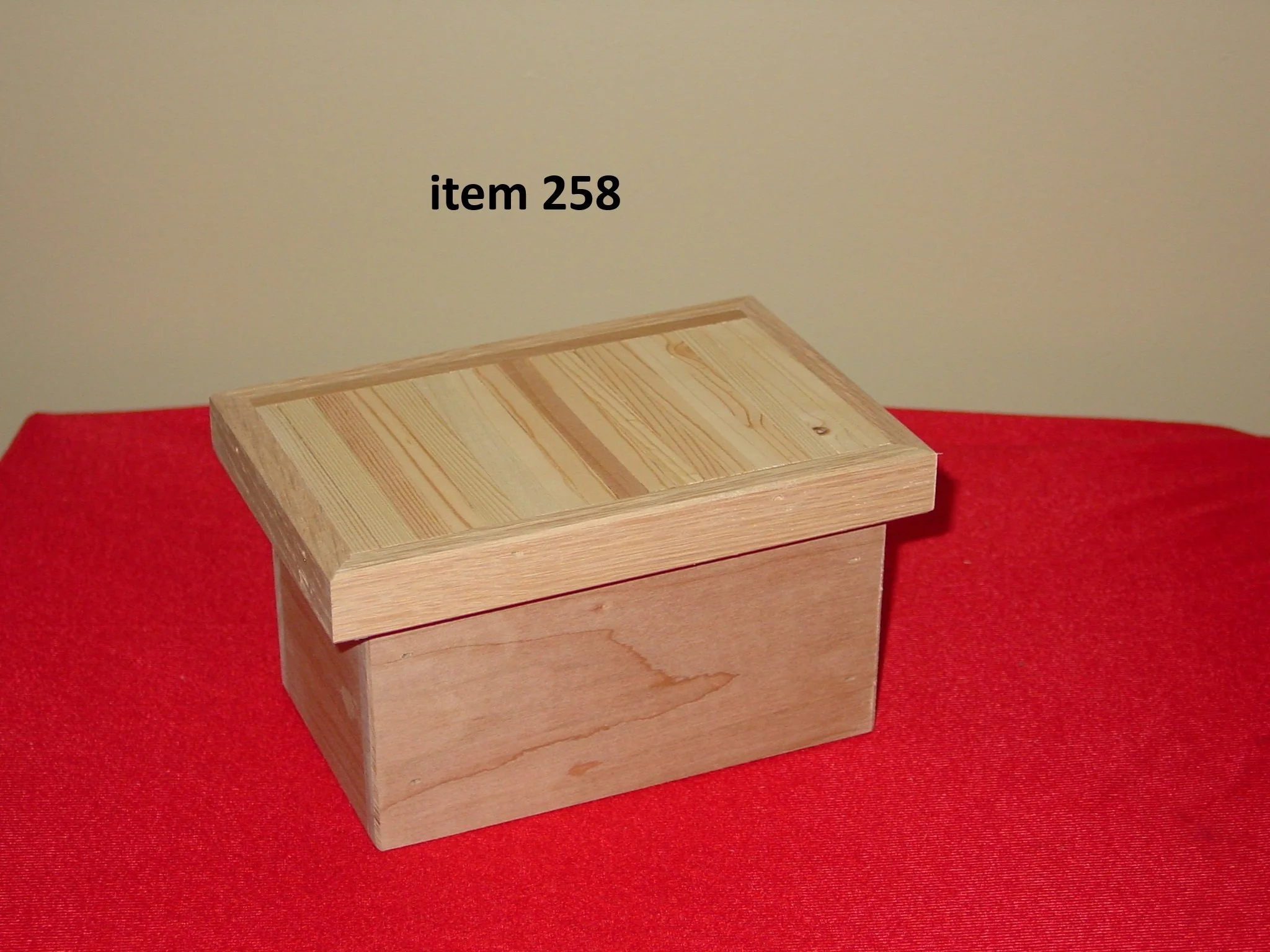 Small Box With Inlaid Lid
