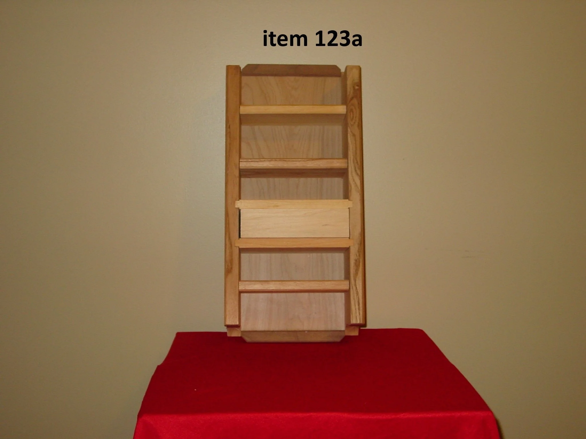 Shelve/Drawer Unit Wall Hung Only With Unique Spacing