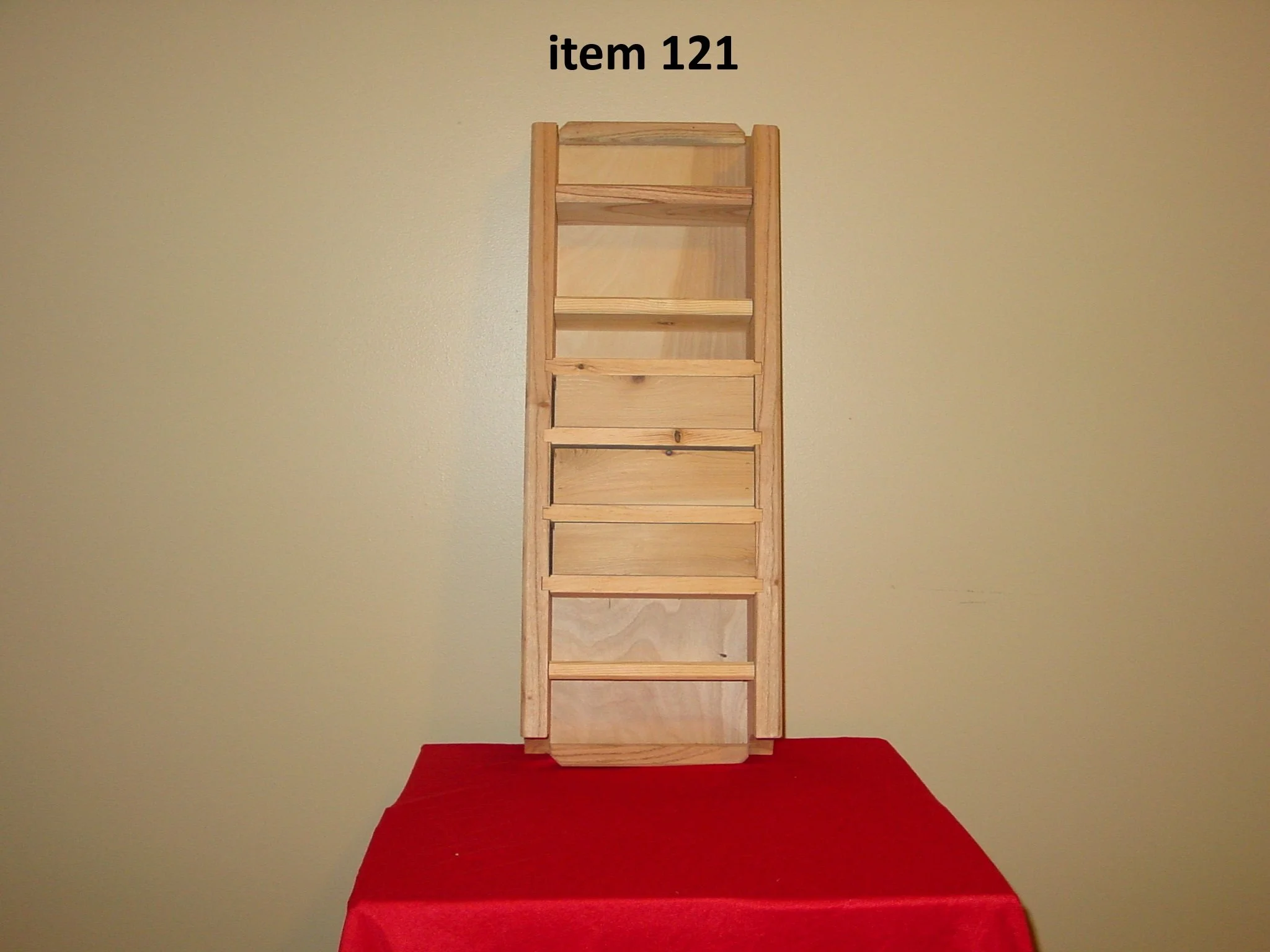Shelve/Drawer Unit Wall Hung Only With Unique Spacing