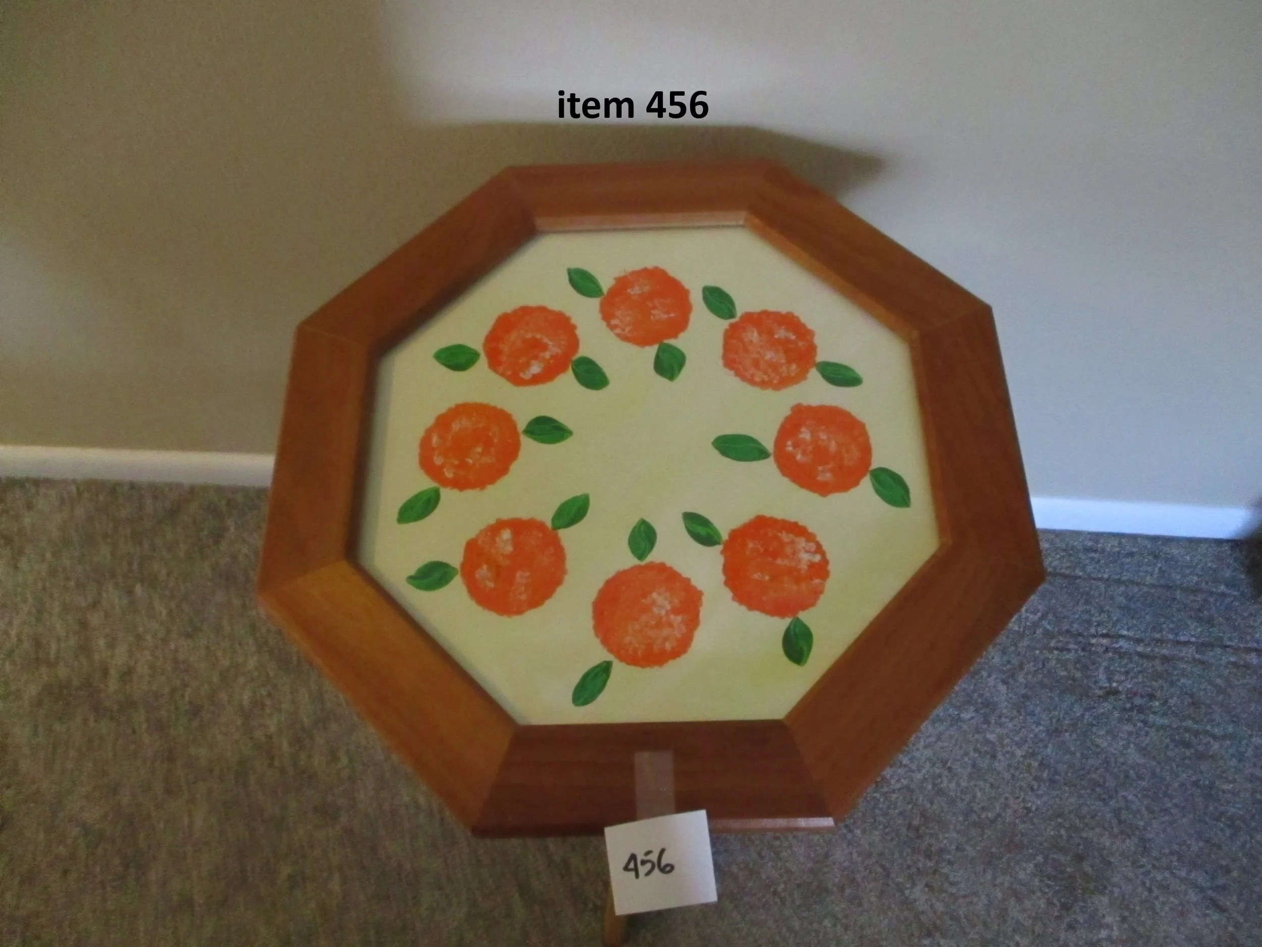 item 456 octagon tea table top.JPG