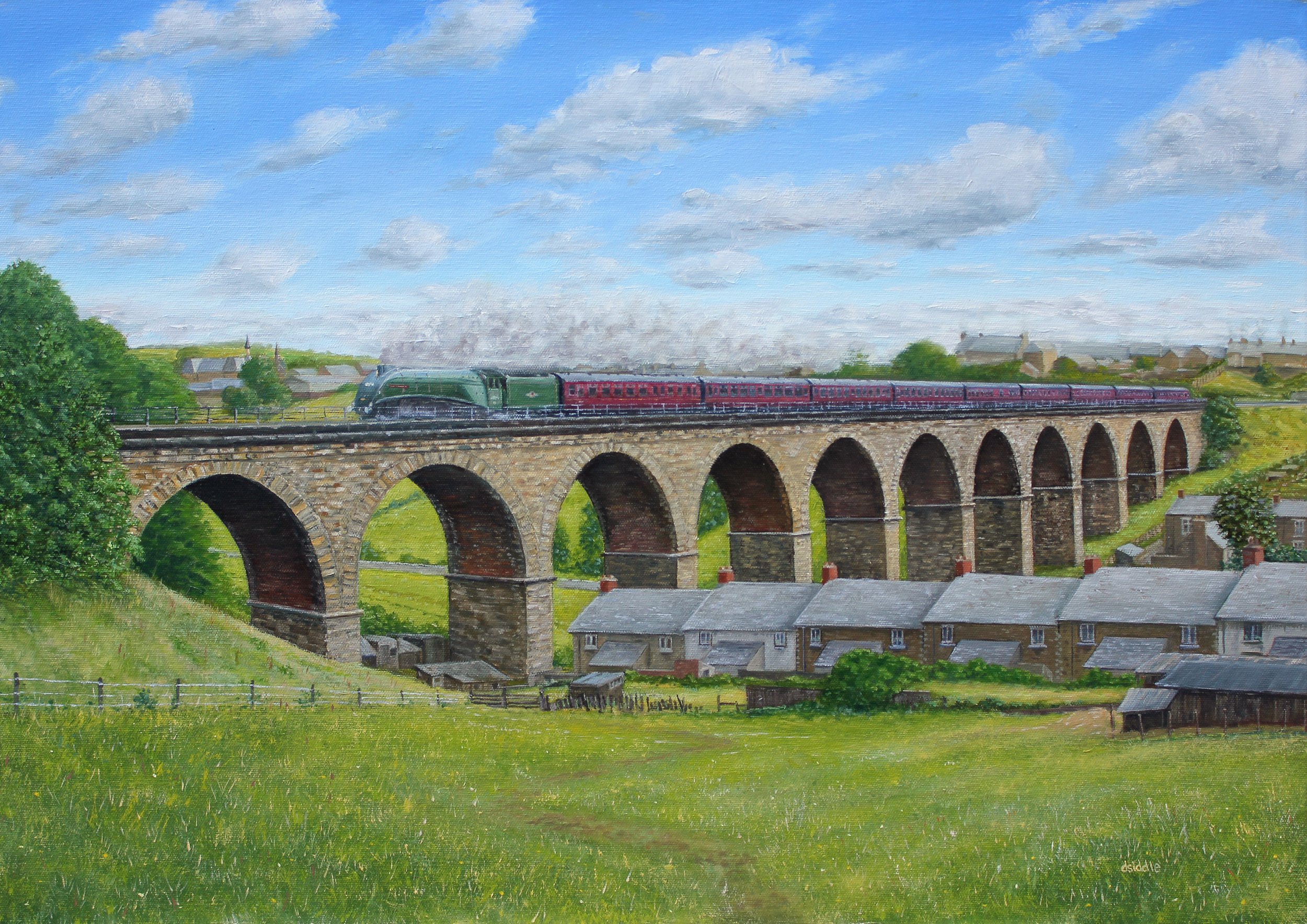 Steaming Viaduct - Derek Siddle
