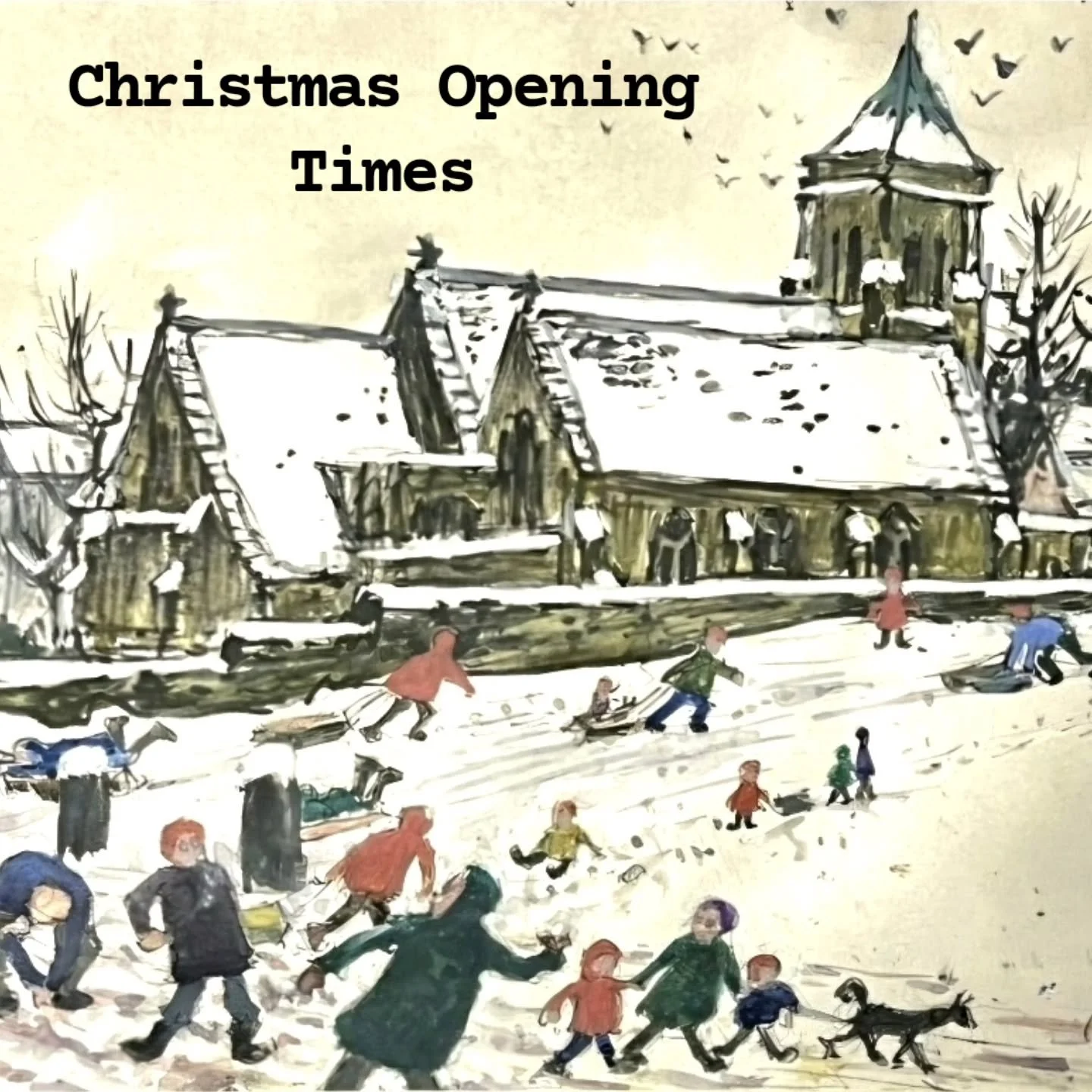 Mon 22nd - 11am to 5pm
Tues 23rd - 11am to 5pm
Xmas Eve - 9am to 12pm

Gallery will re-open 
Wed 7th January

Wishing you all a very happy Christmas.