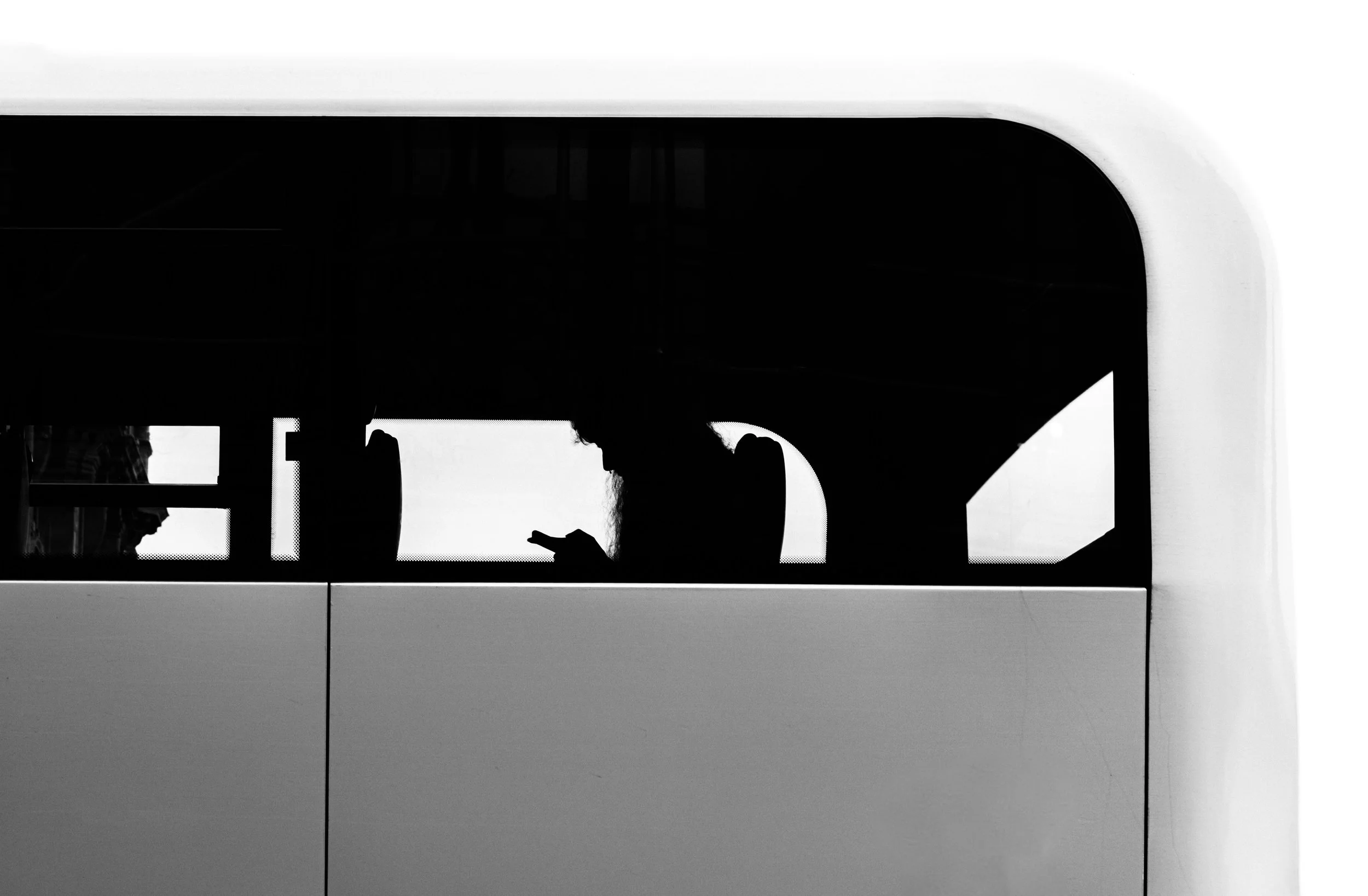 On the bus, Princes Street, Edinburgh