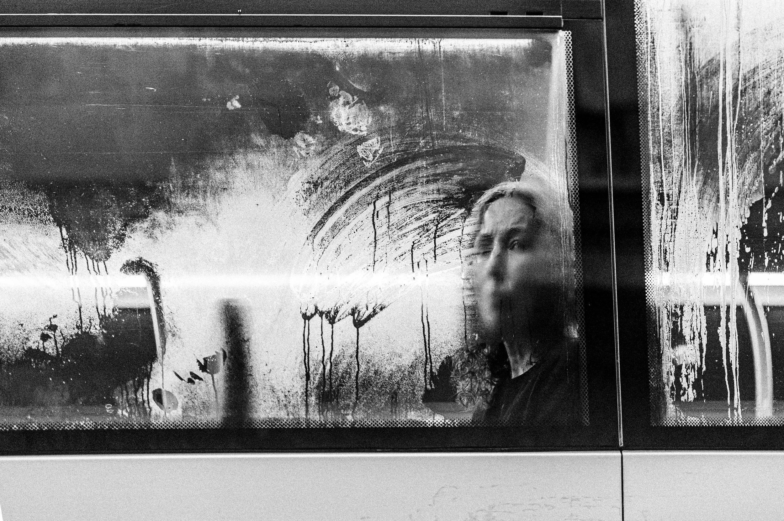 Early morning commute, Edinburgh bus