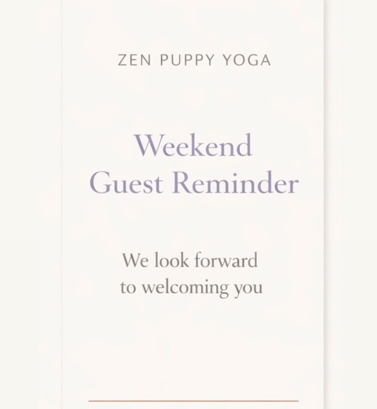 We are so excited to see everyone this weekend. Here are some friendly reminder🐶🐾