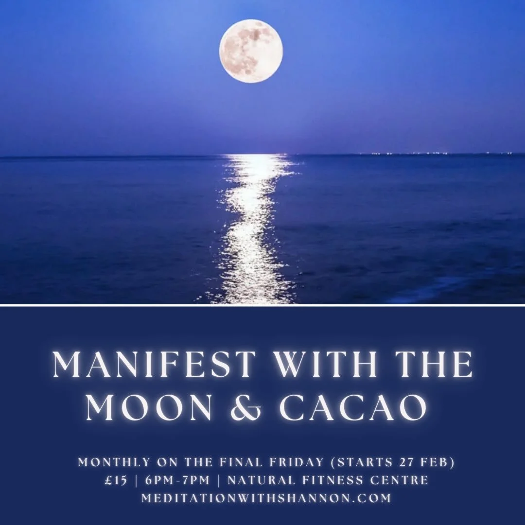 Manifest with the Moon &amp; Cacao 🌕🤎  Treat yourself to an evening of relaxation &amp; renewal, with moonlight and ceremonial cacao inviting gentle transformation 💫 
A monthly manifestation gathering of release &amp; intention, where we begin wit