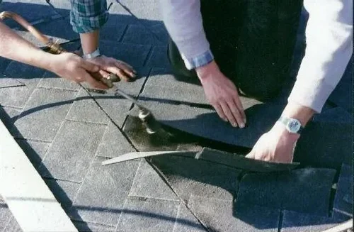 Verfahren zur Verschweißung der Hartbedachung