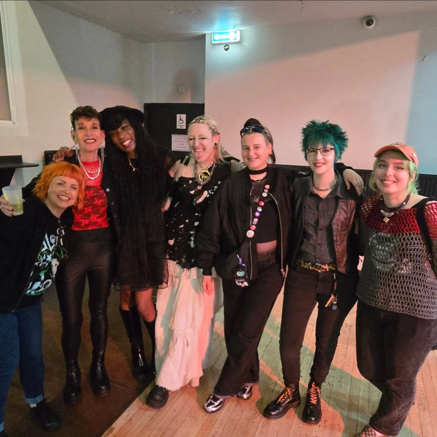 An inspiring evening last night, watching the Au Pairs and Gina Birch, both such seminal, influential women in post-punk, who helped paved the way for bands like us to exist. It was lovely to meet and chat with Lesley and Gina, and lush to see Estell