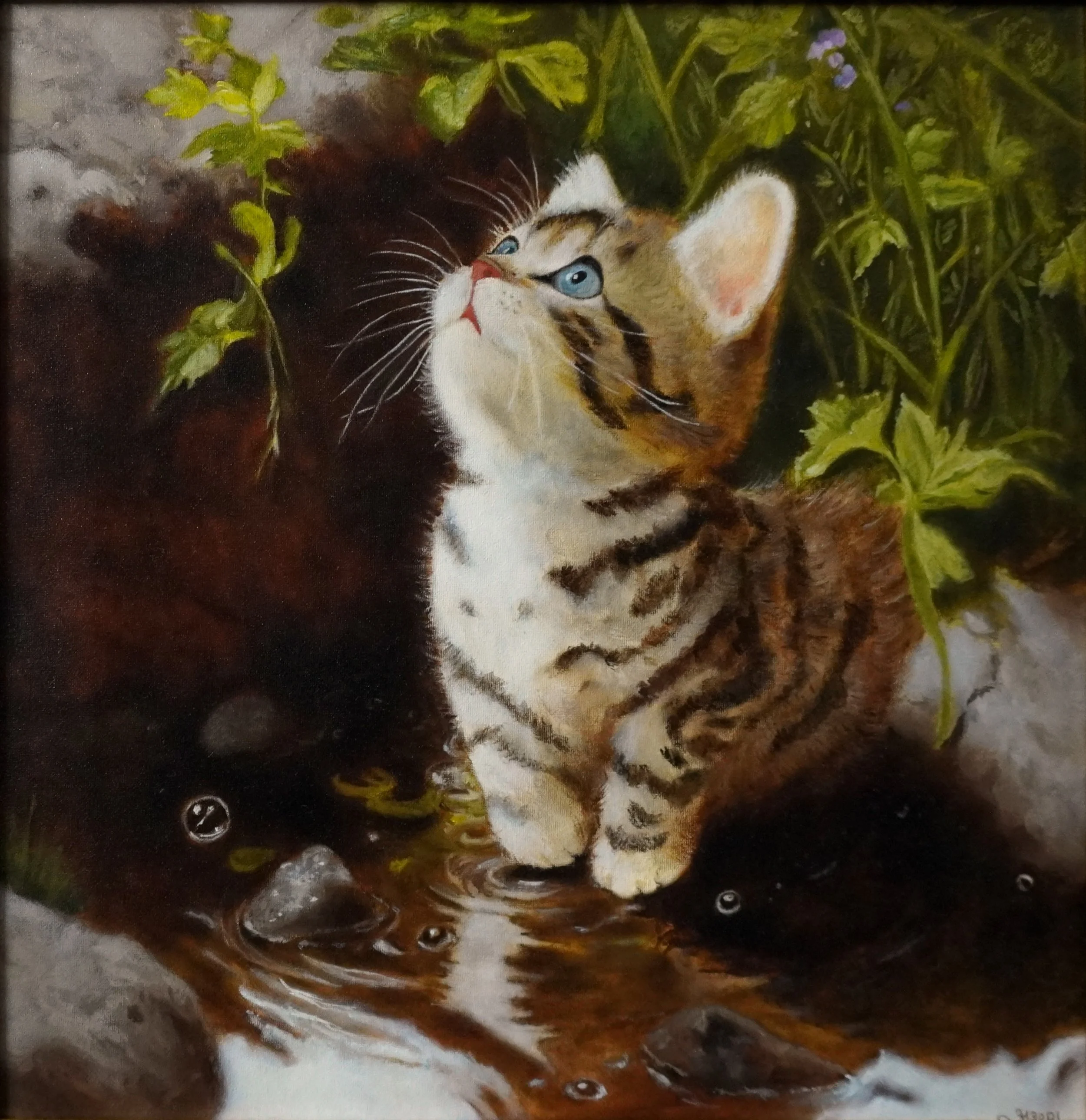 Curious, 2026, Oil on Linen, 15x15 in