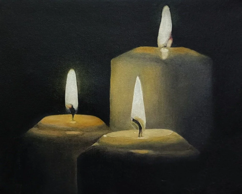 Candles, 2025, Oil, 9x12 in