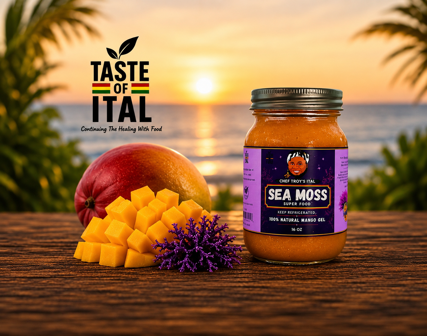 Mango Fruit Sea Moss Gel