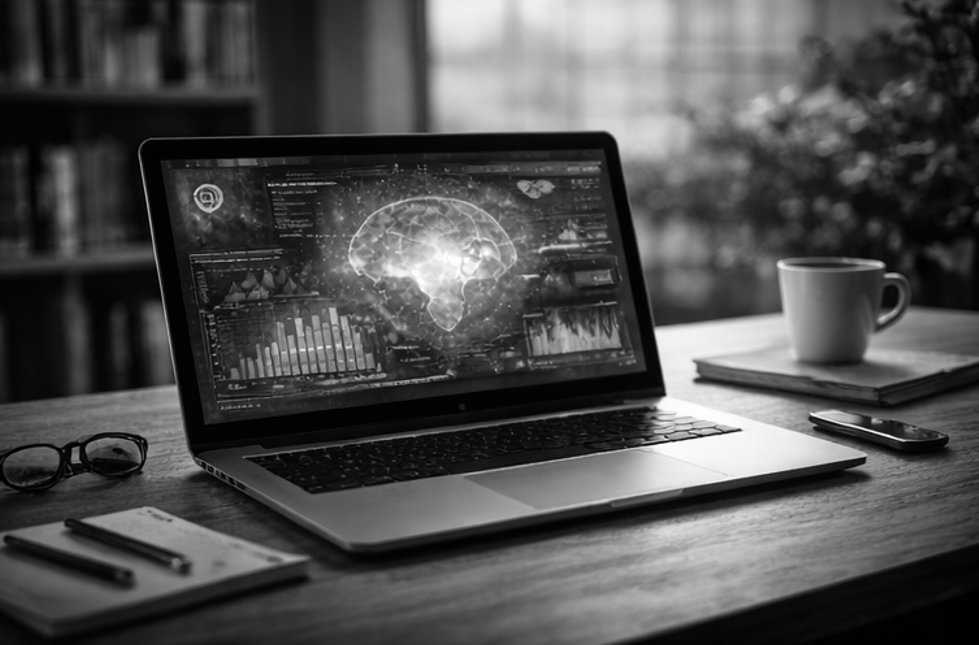 Jonathan Pollinger's desk in AI style