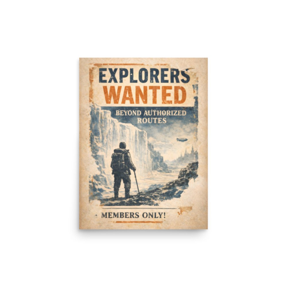 Ice Wall Explorers Poster
